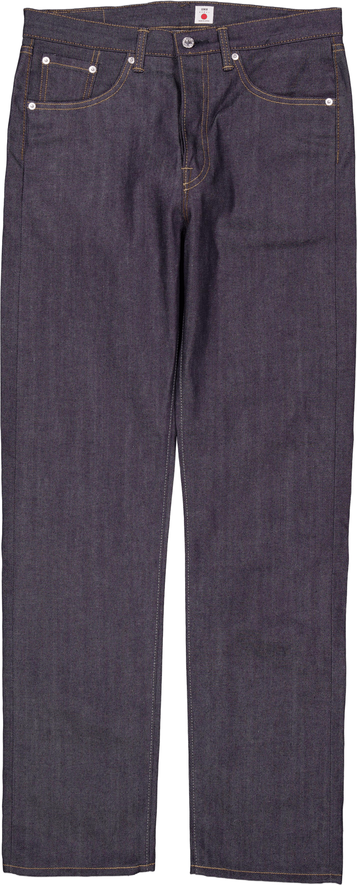 Loose Straight Jeans Blue – Unwashed