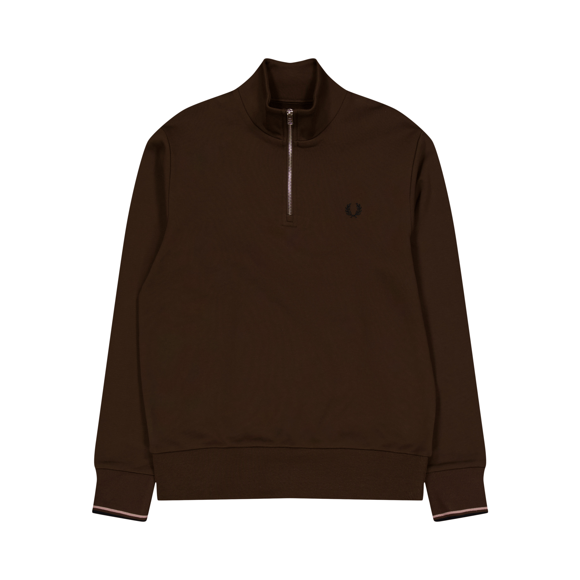 Half Zip Sweatshirt Q21 Burnt Tobacco