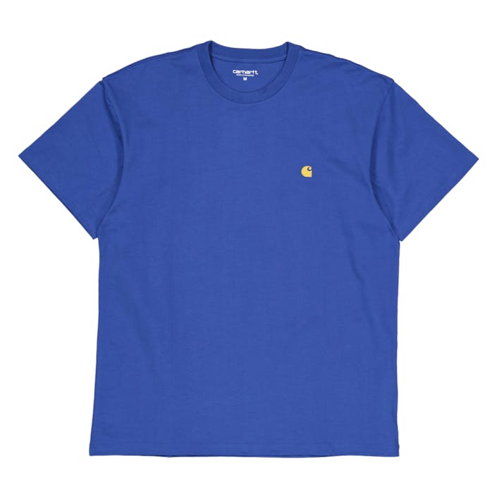 S/s Chase T-shirt Acapulco / Gold, Unisex, Odevy, Tops, Modrá, S