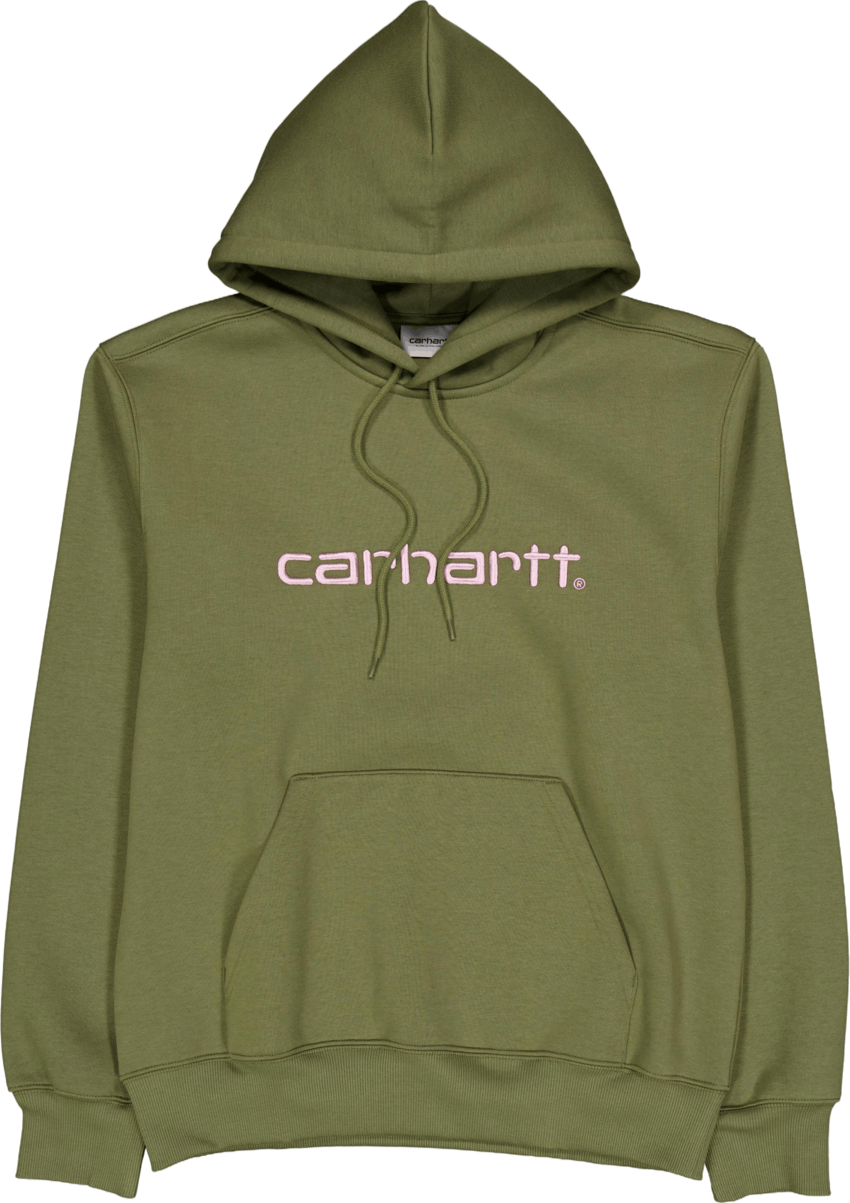 Hooded Carhartt Sweat Dundee / Glassy Pink, Unisex, Tøj, hættetrøjer og sweatshirts, Grøn, L
