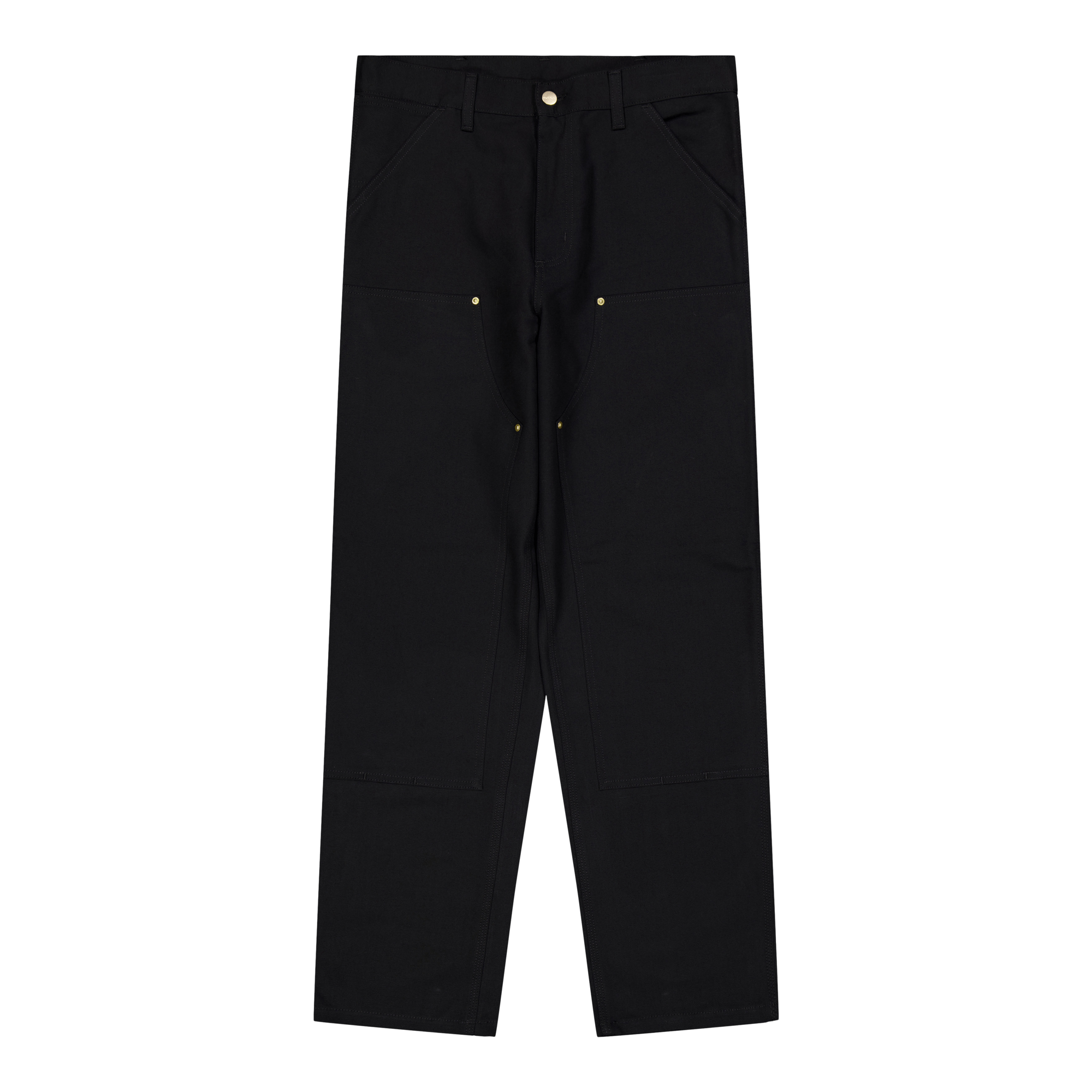 Double Knee Pant Black, Unisex, Odzież, Bottoms, Czarny, 28/32