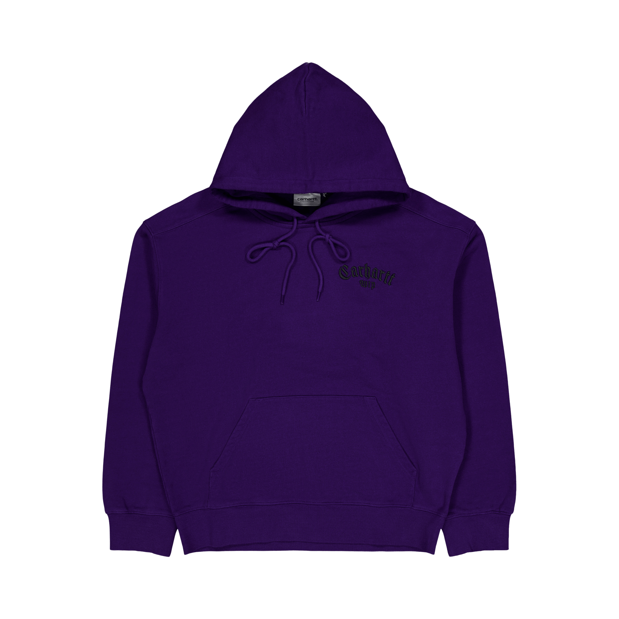 Hooded Onyx Script Sweat Tyrian / Black