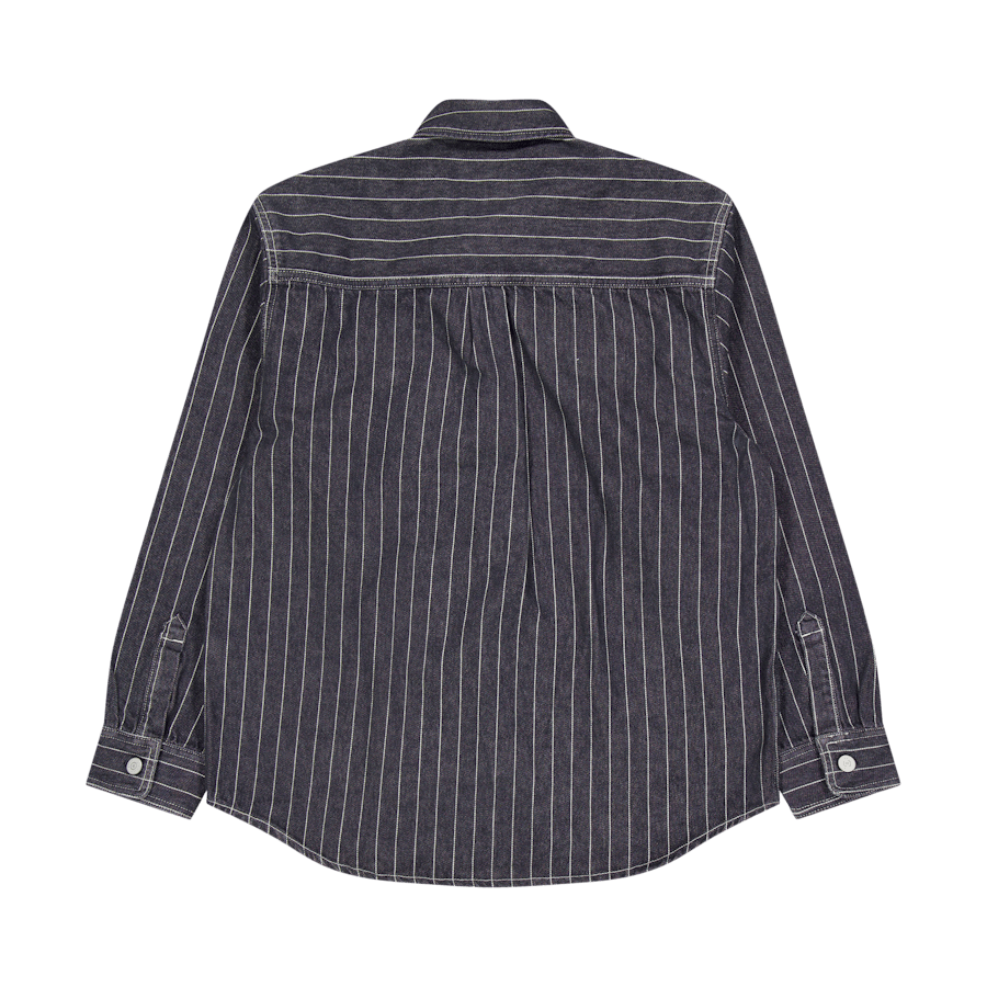 Orlean Shirt Jac Orlean Stripe, Black / White - Bild 2