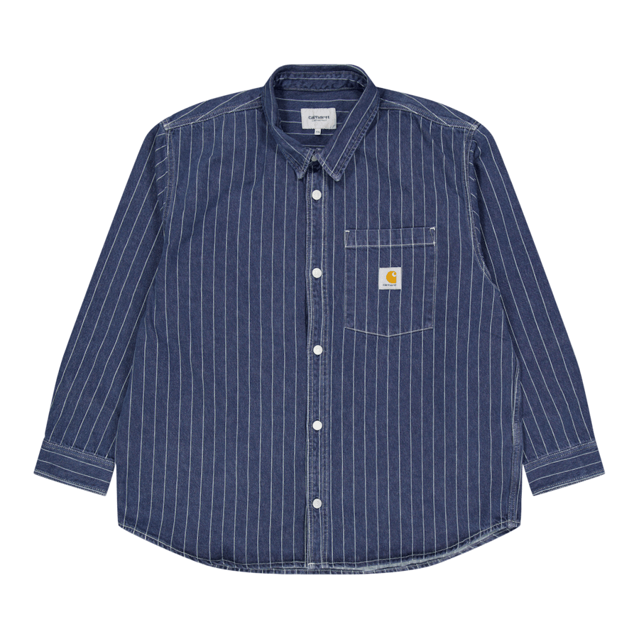 Orlean Shirt Jac Orlean Stripe, Blue / White
