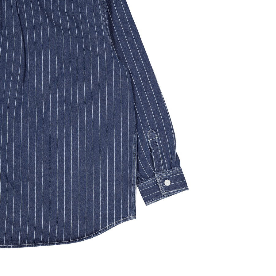 Orlean Shirt Jac Orlean Stripe, Blue / White - Bild 4