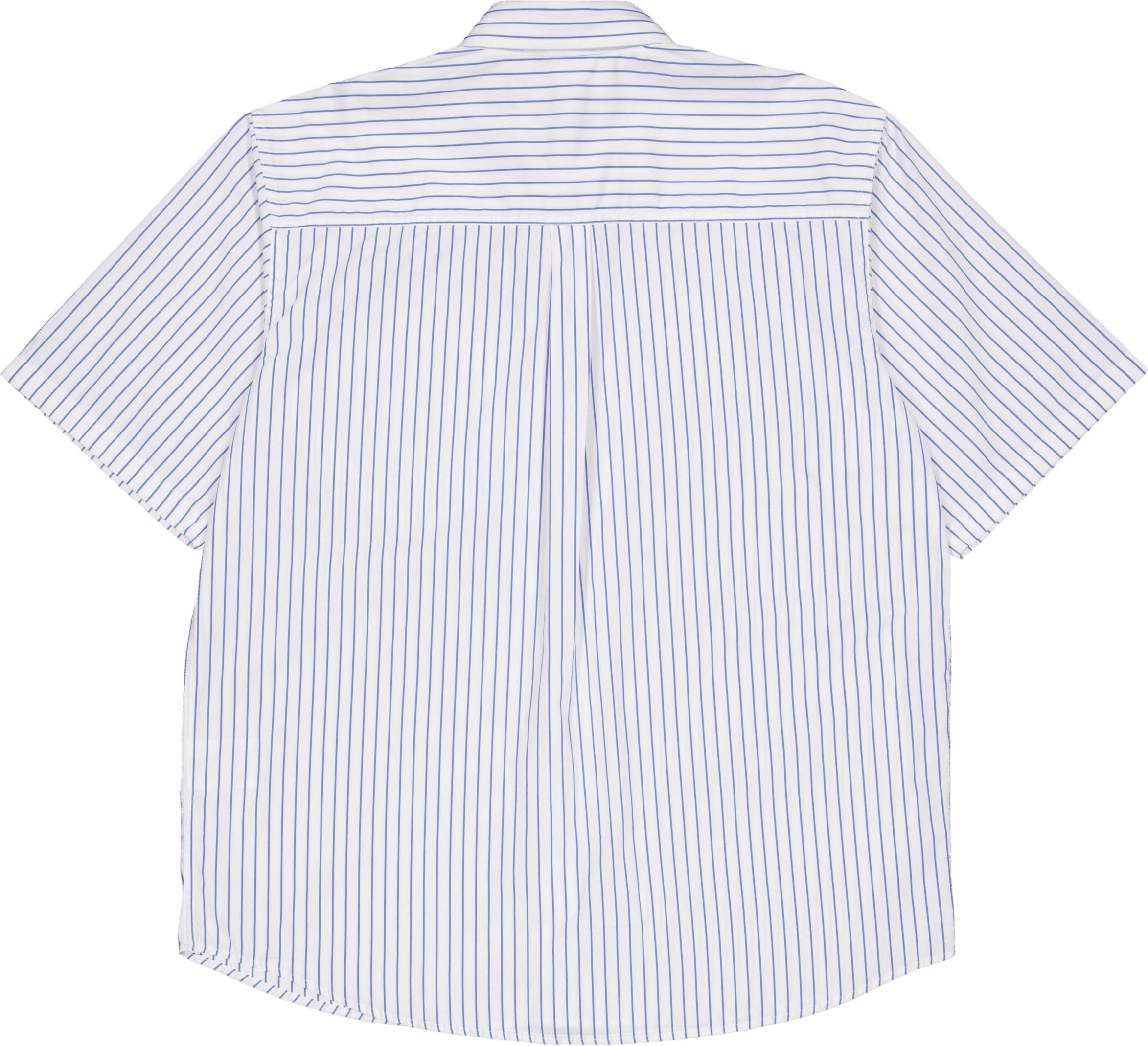 S/s Linus Shirt Linus Stripe, Bleach / White - Bild 2