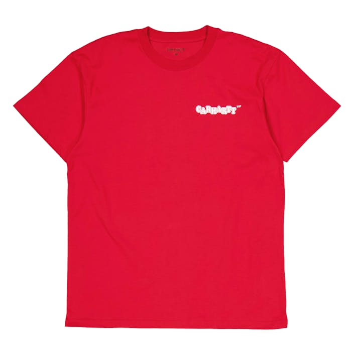 S/s Fast Food T-shirt Samba / White, Unisex, Abbigliamento, Tops, Rosso, S
