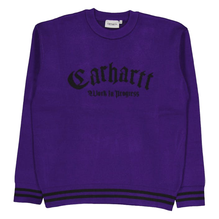 Onyx Sweater Tyrian / Black, Unisex, Vêtements, Tops, Violet, M