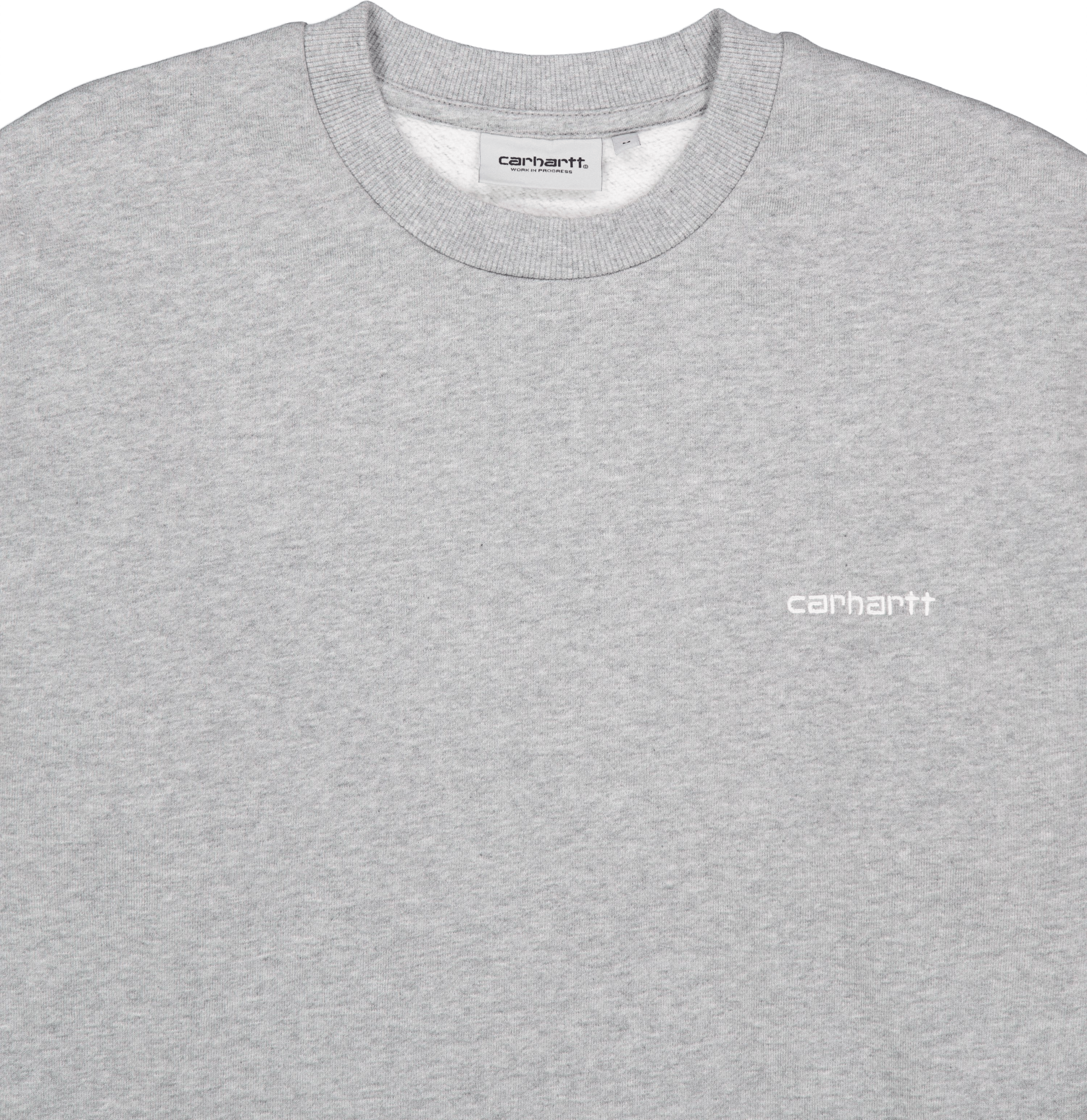 Script Embroidery Sweat Grey Heather / White - Bild 3