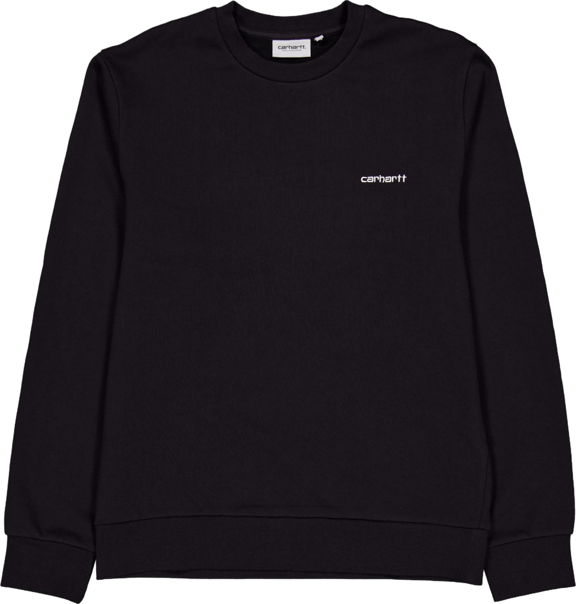 Script Embroidery Sweat Black / White