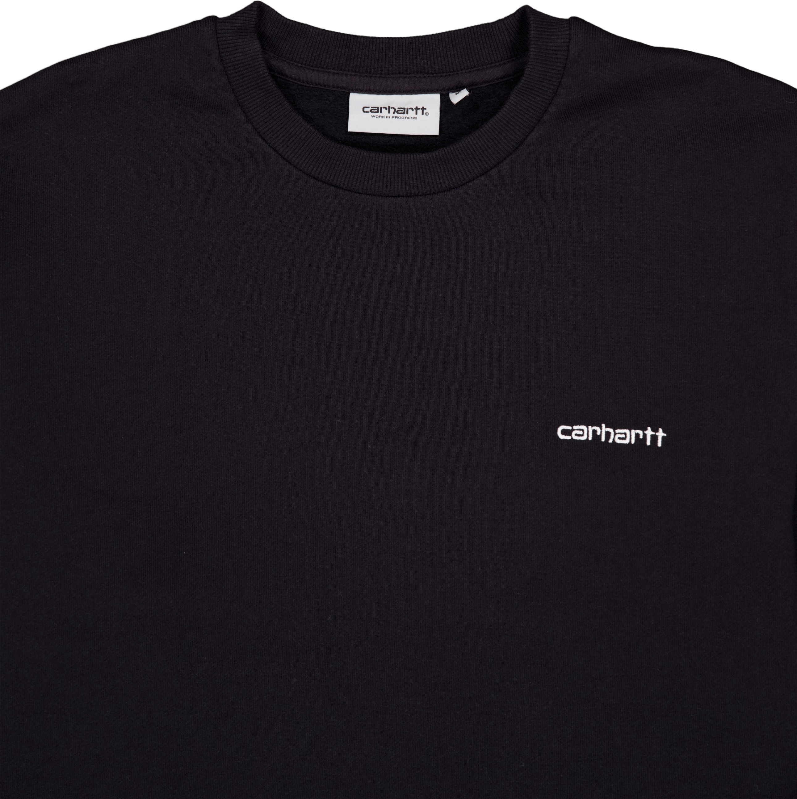 Script Embroidery Sweat Black / White - Bild 3
