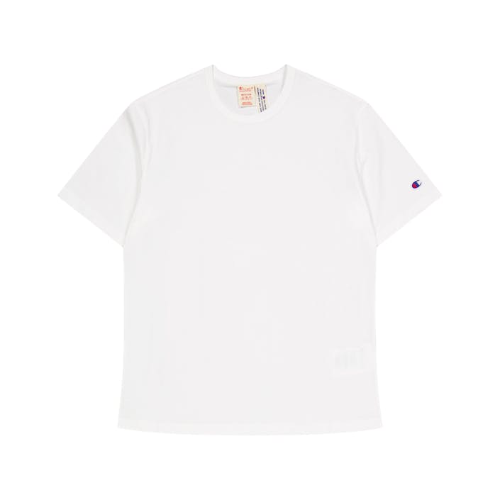Crewneck T-shirt, Male, Vêtements, Tops, Blanc, XXL