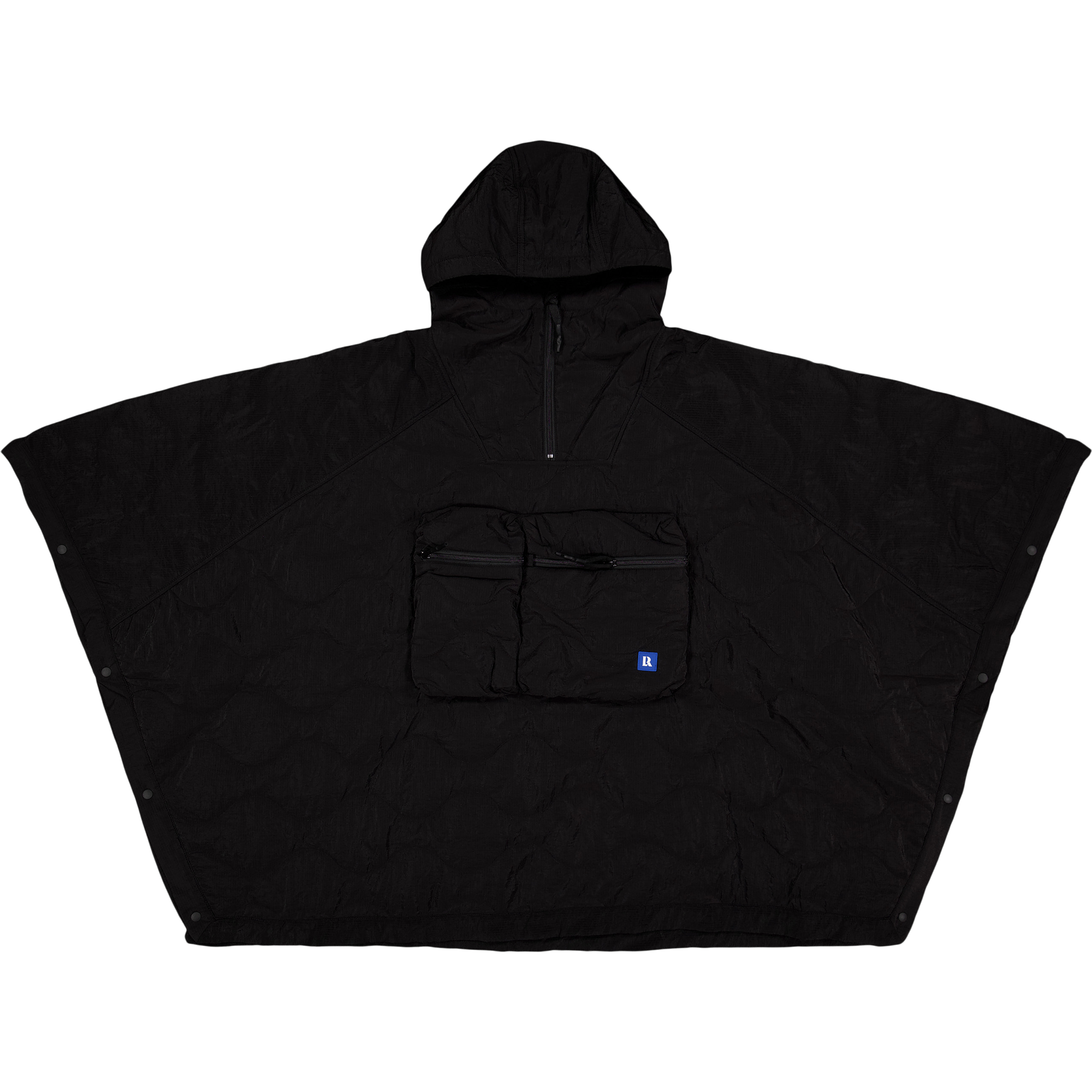 Px Quilted Poncho Black