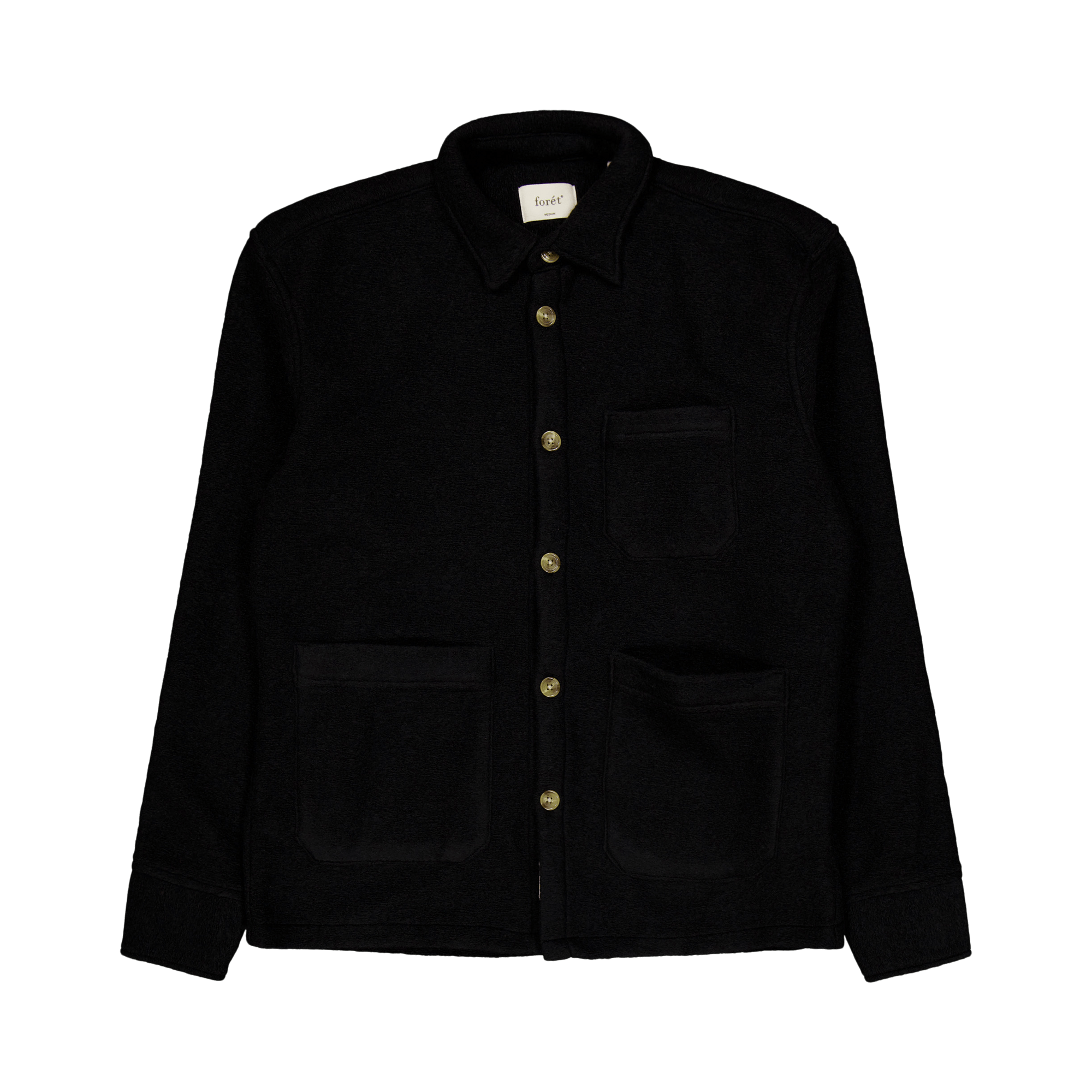 Ivy Wool Overshirt Black, Male, Kläder, Tops, Svart, L