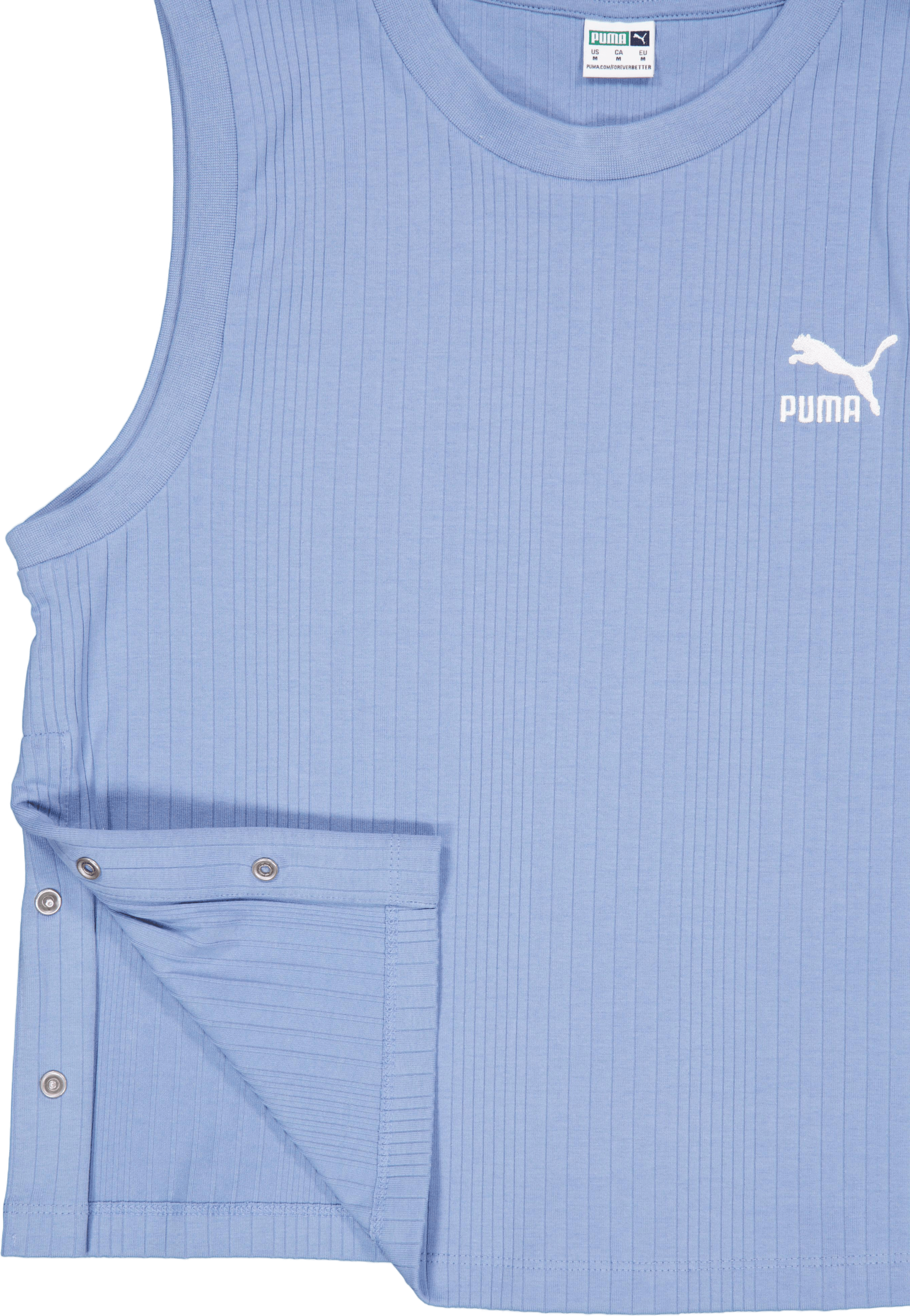 Classics Ribbed Relaxed Tank Blue - Bild 4