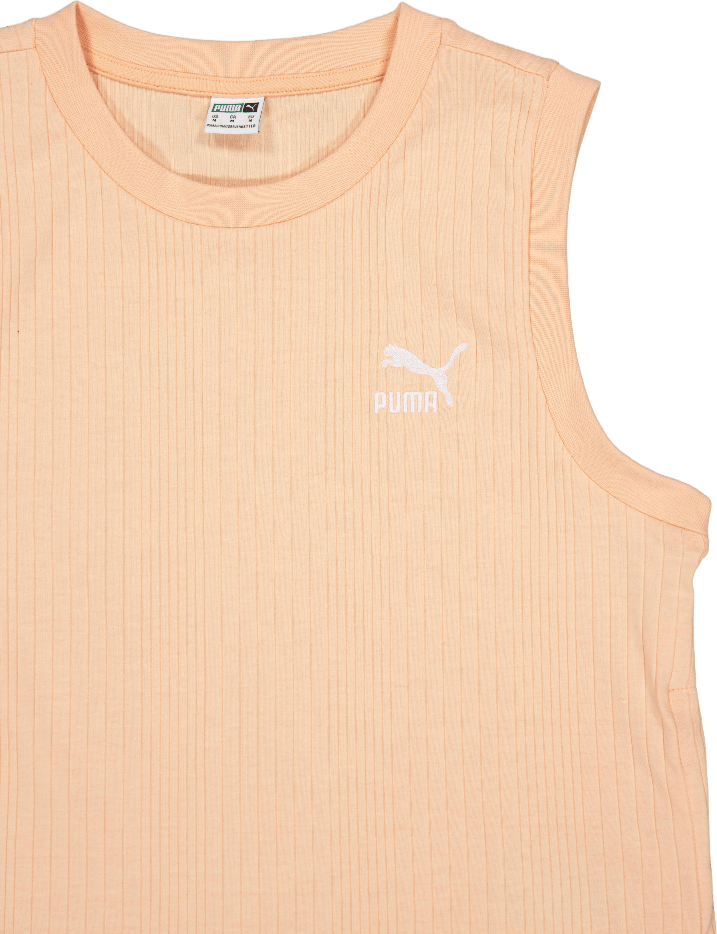 Classics Ribbed Relaxed Tank Orange - Bild 3
