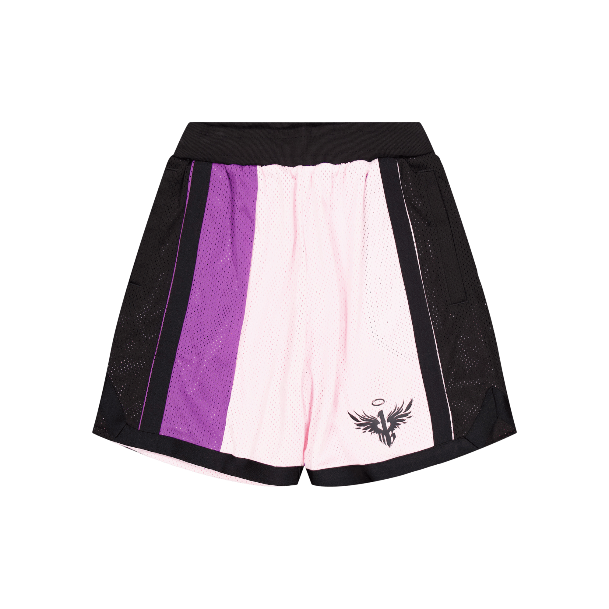 Melo Iridescent Mesh Short Pink