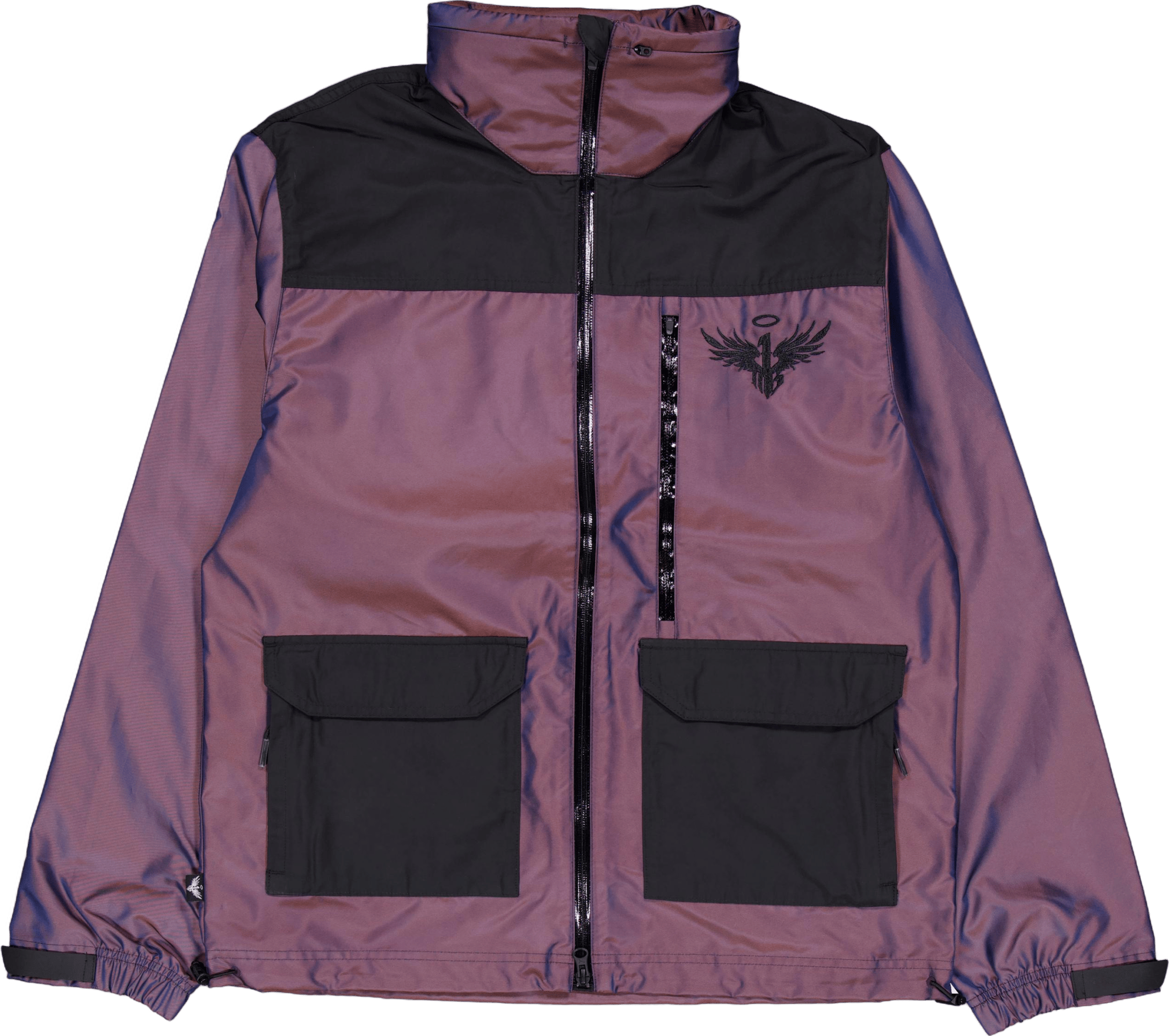 Melo Iridescent Woven Jacket Purple