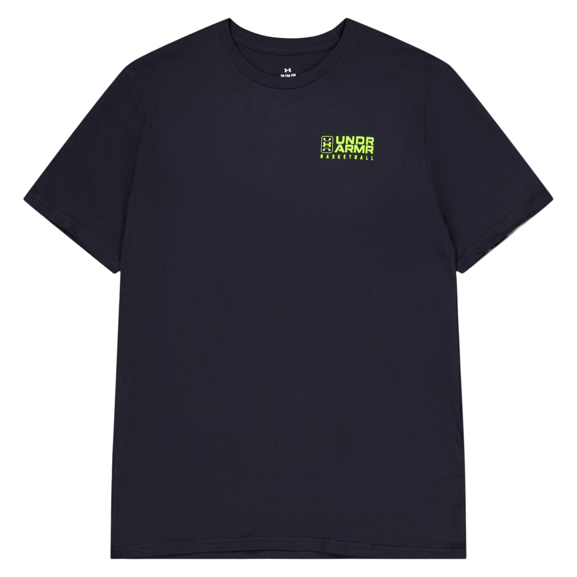 Ua Bball Logo Court Ss Black, Male, Kläder, T-shirt, Svart, L