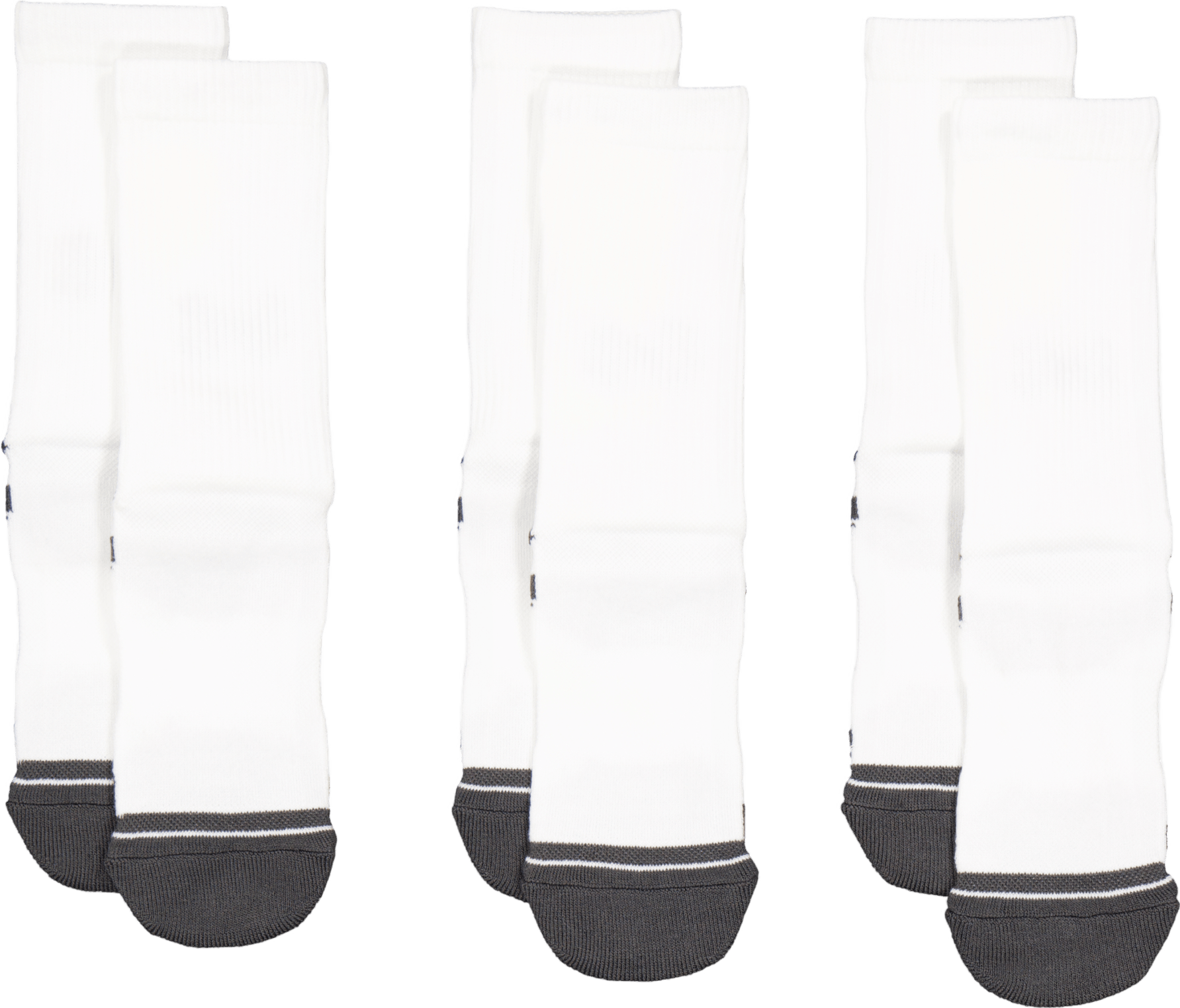 Ua Performance Tech 3pk Crew White, Unisex, Apparels, Socks, White, M