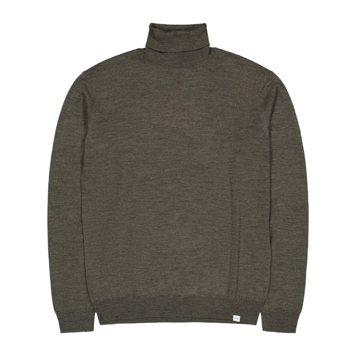 Les Deux son Rollneck Merino Knit Night, Male, Apparels, Tops, Grey, L