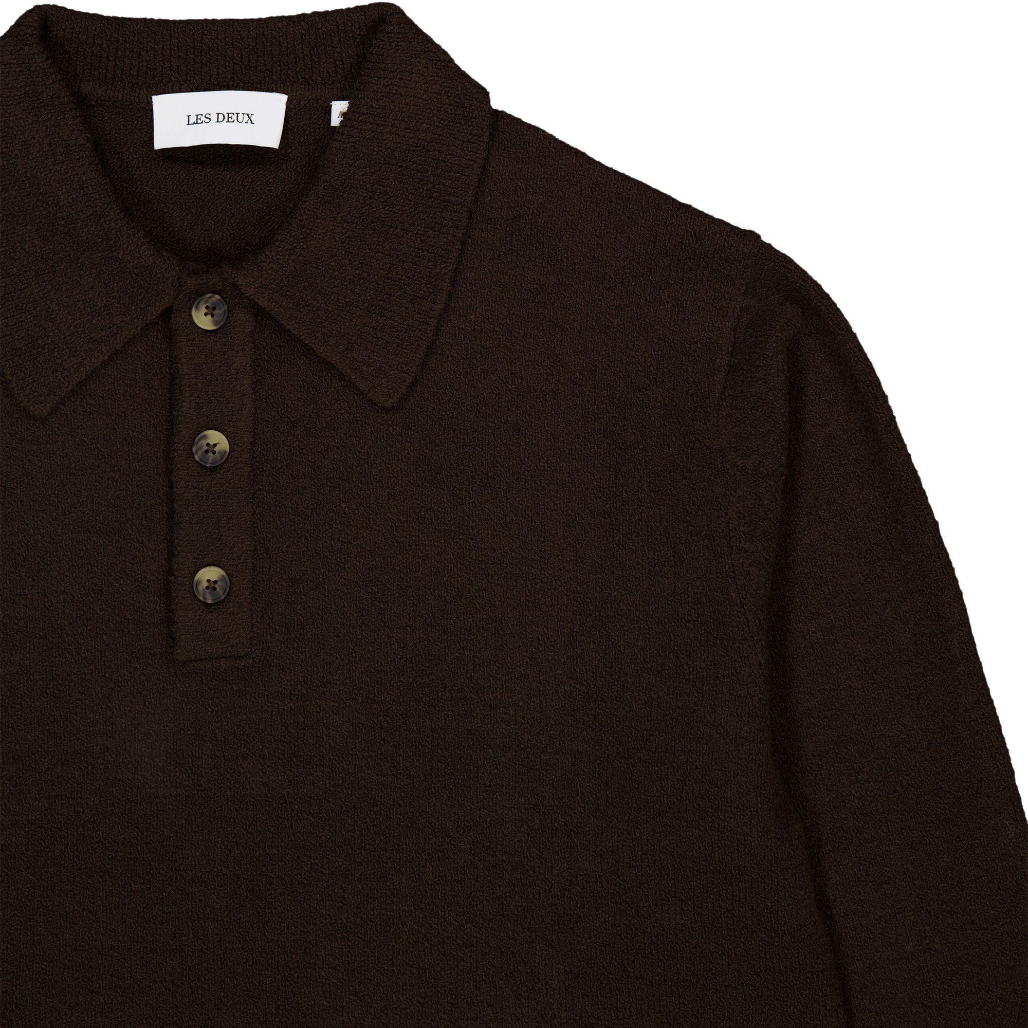 Les Deux Errol Rugby Knit Coffee - Bild 3