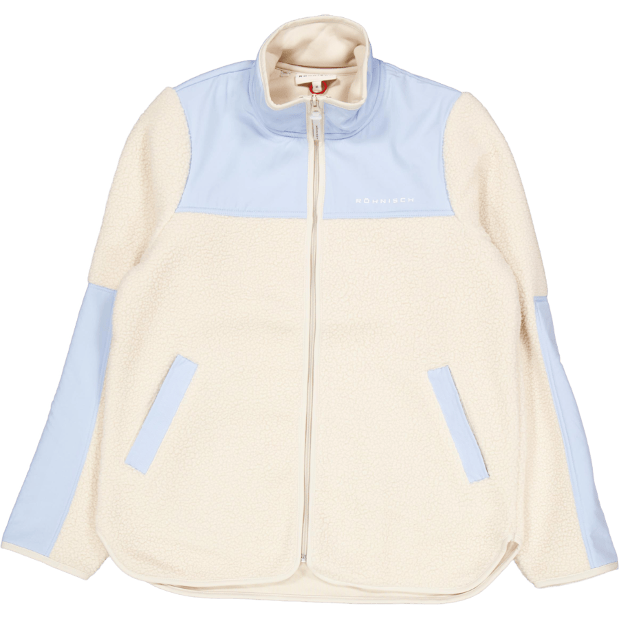 Phoebe Blocked Pile Jacket Skyway