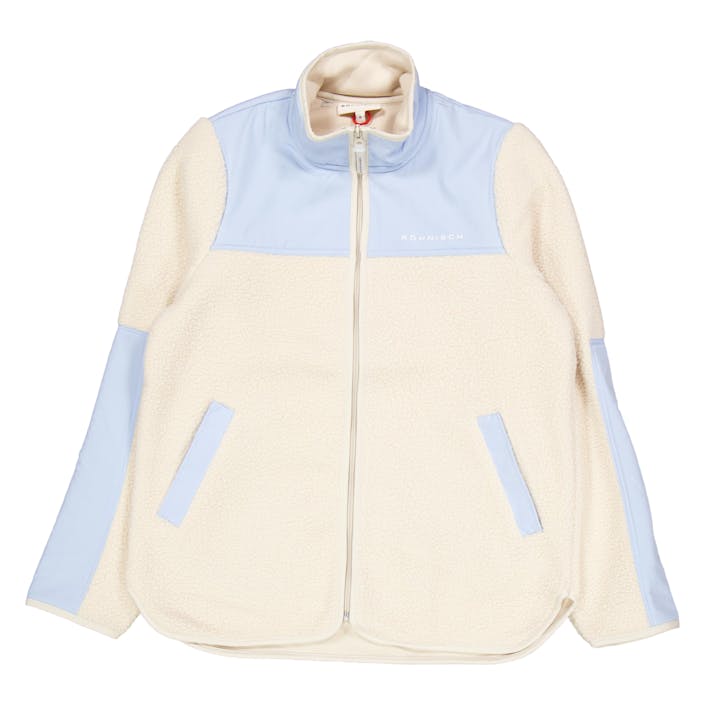 Phoebe Blocked Pile Jacket Skyway, Female, Kläder, jackor, Vit, L