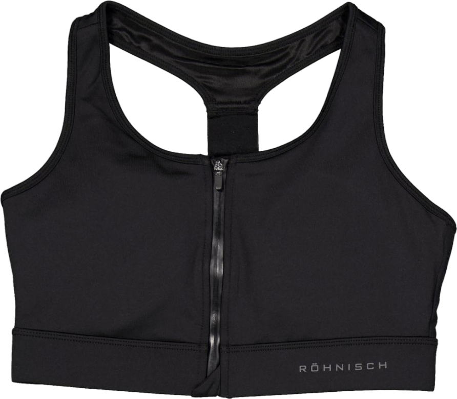 Front Zip Sportsbra Black