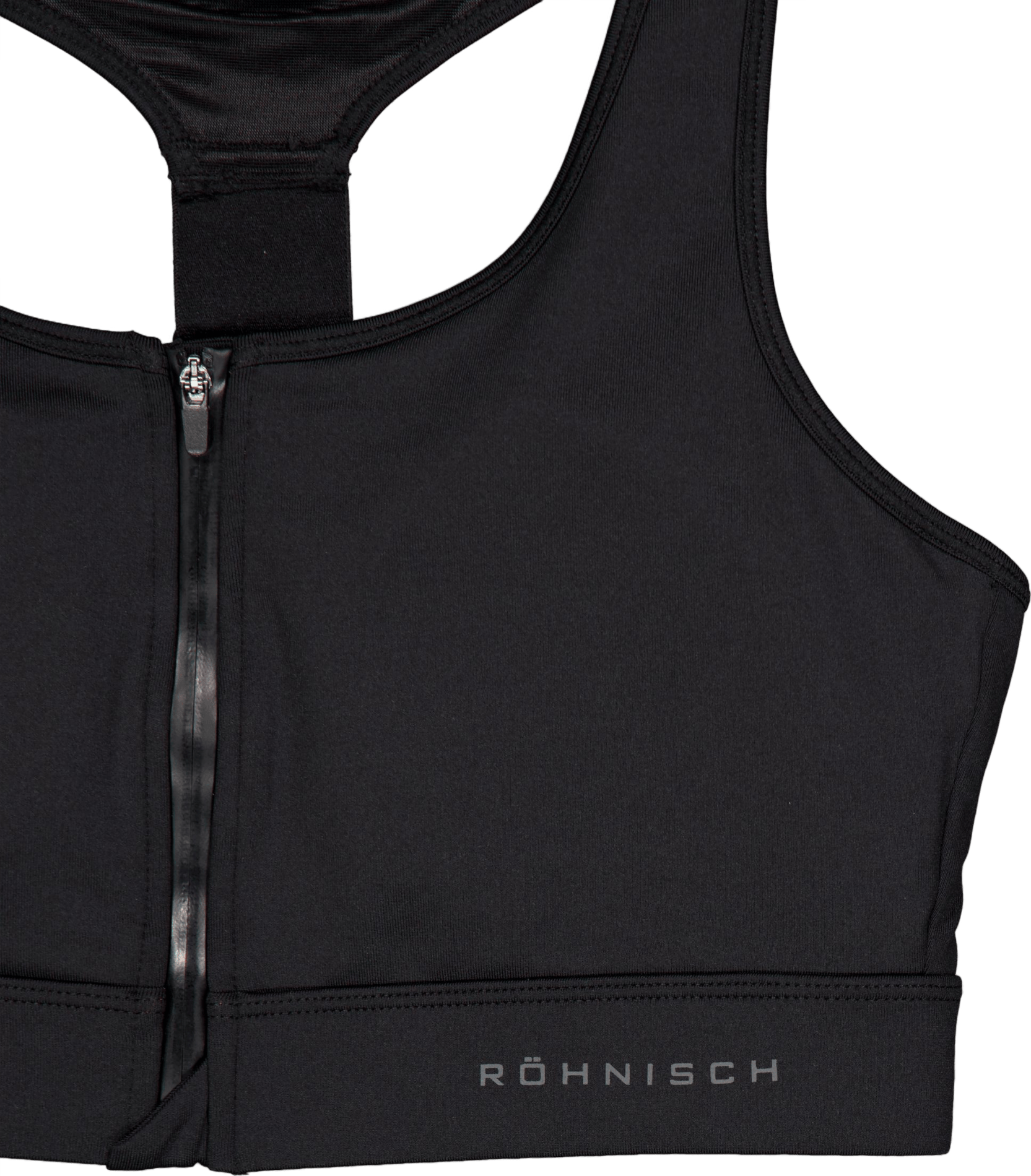 Front Zip Sportsbra Black - Bild 3