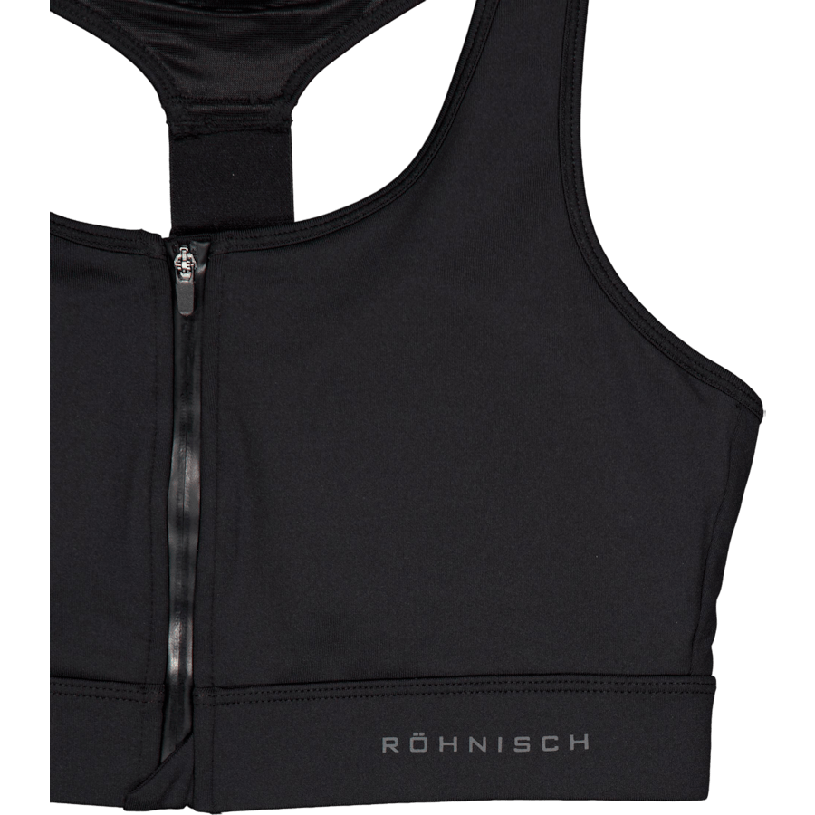 Front Zip Sportsbra Black - Bild 3