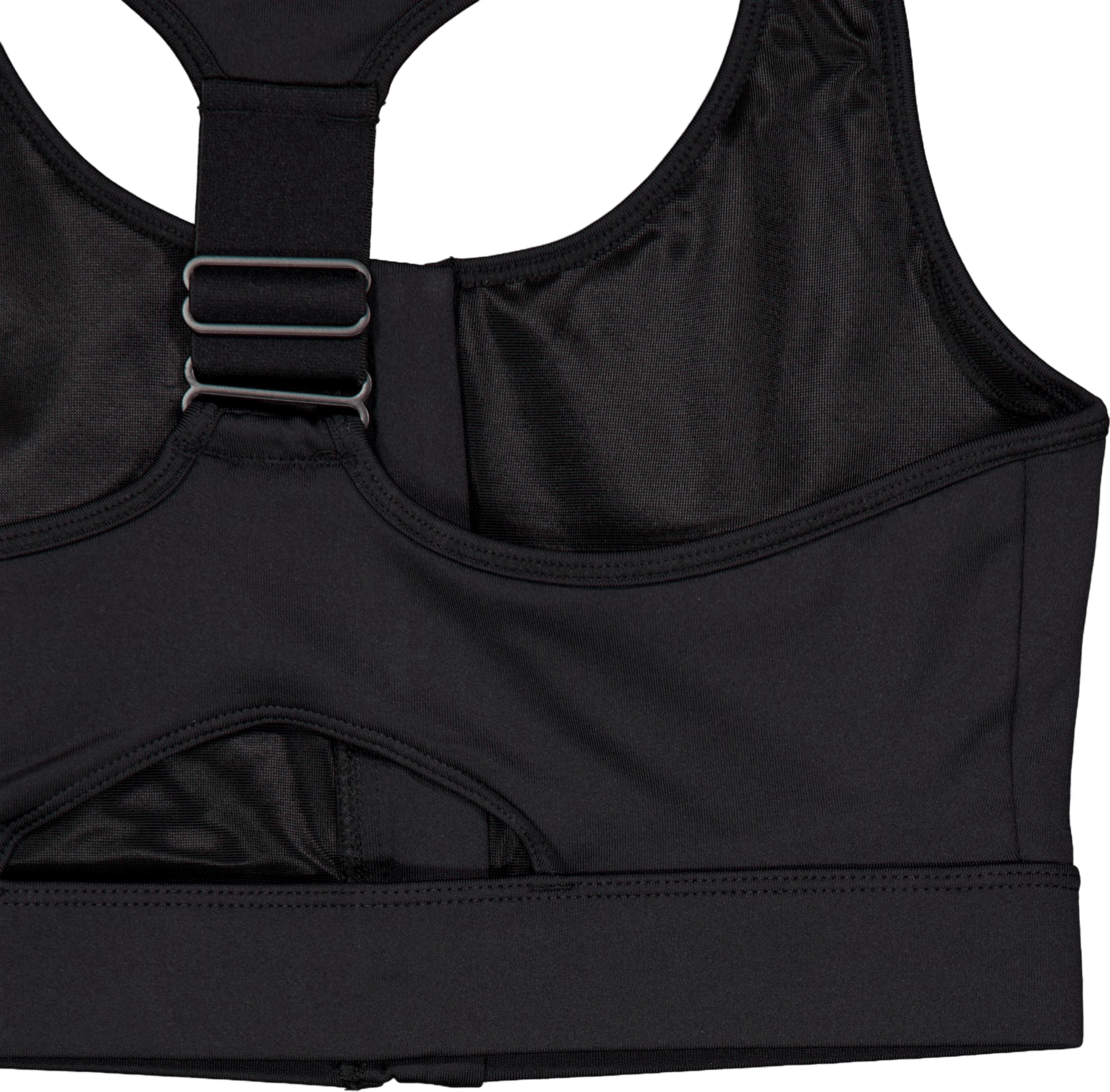 Front Zip Sportsbra Black - Bild 4