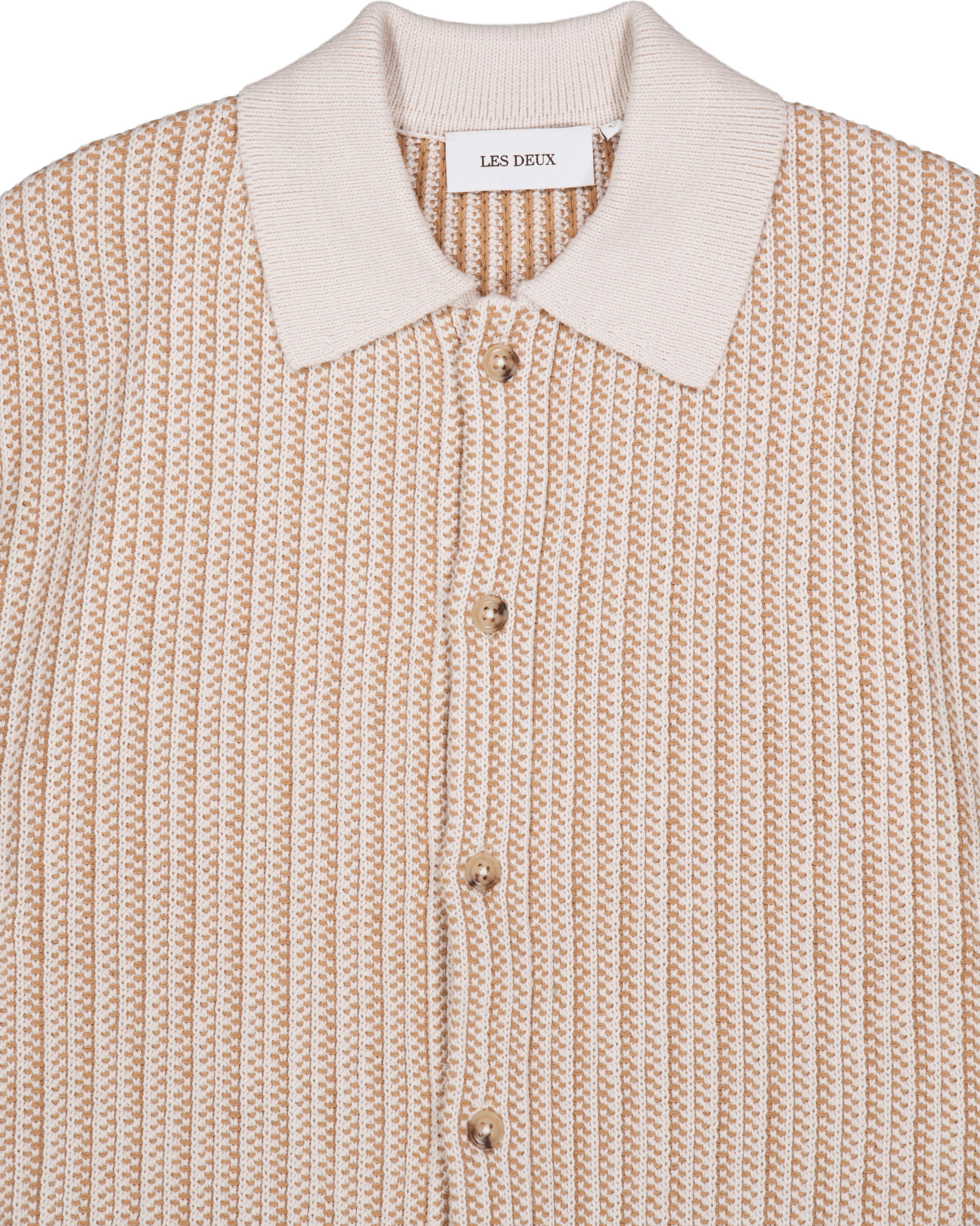 Easton Knitted Ss Shirt Camel - Bild 3