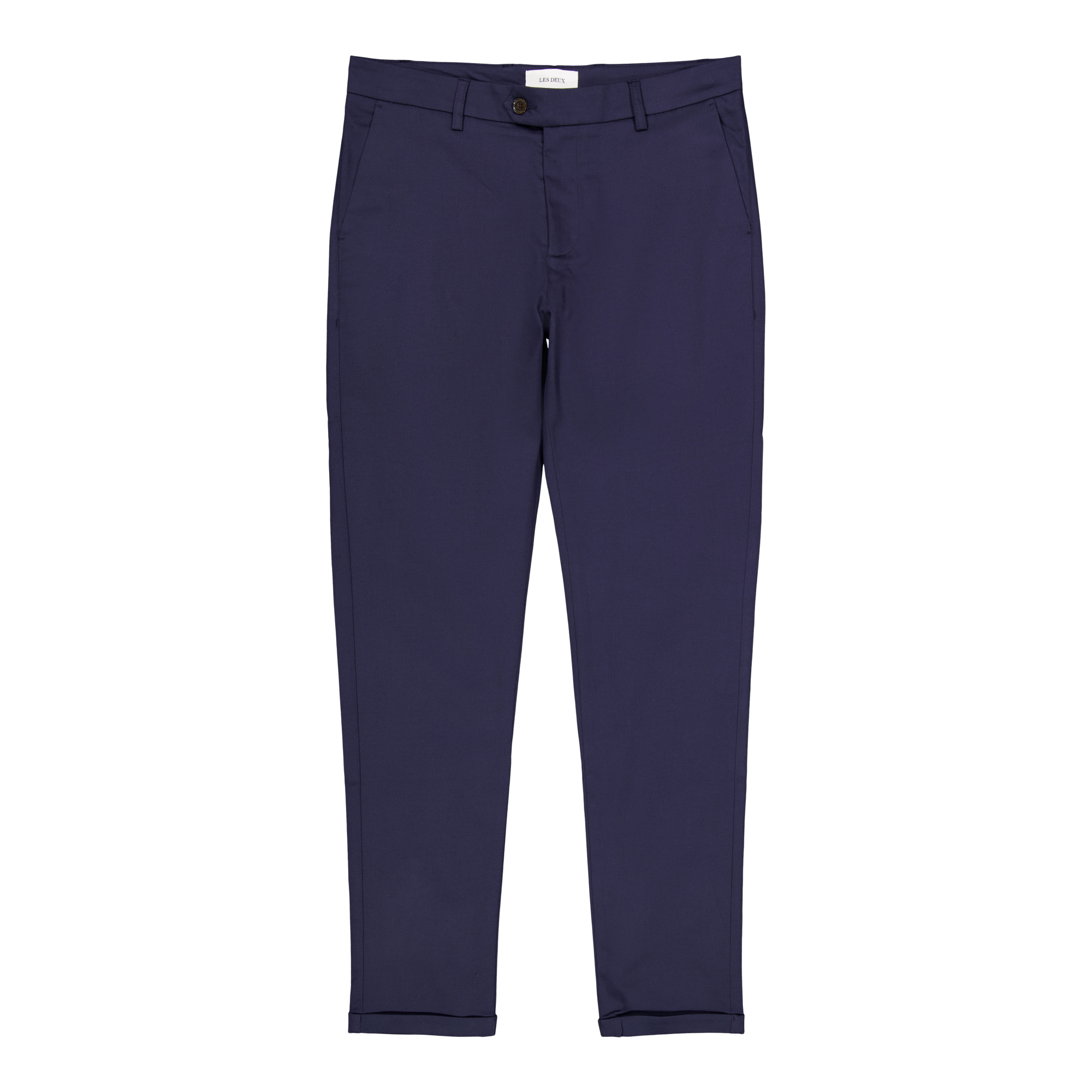 Como Cotton Suit Pants Dark, Male, Odevy, Bottoms, Modrá, 31"/30"