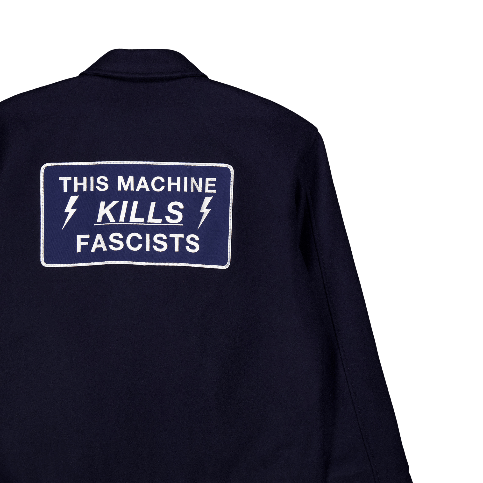 Melton Zip Up Jacket Navy - Bild 7