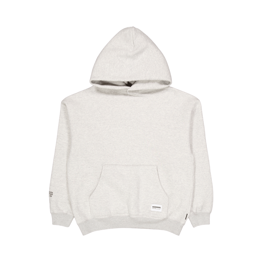 Plain Sweatparka Ls Gray