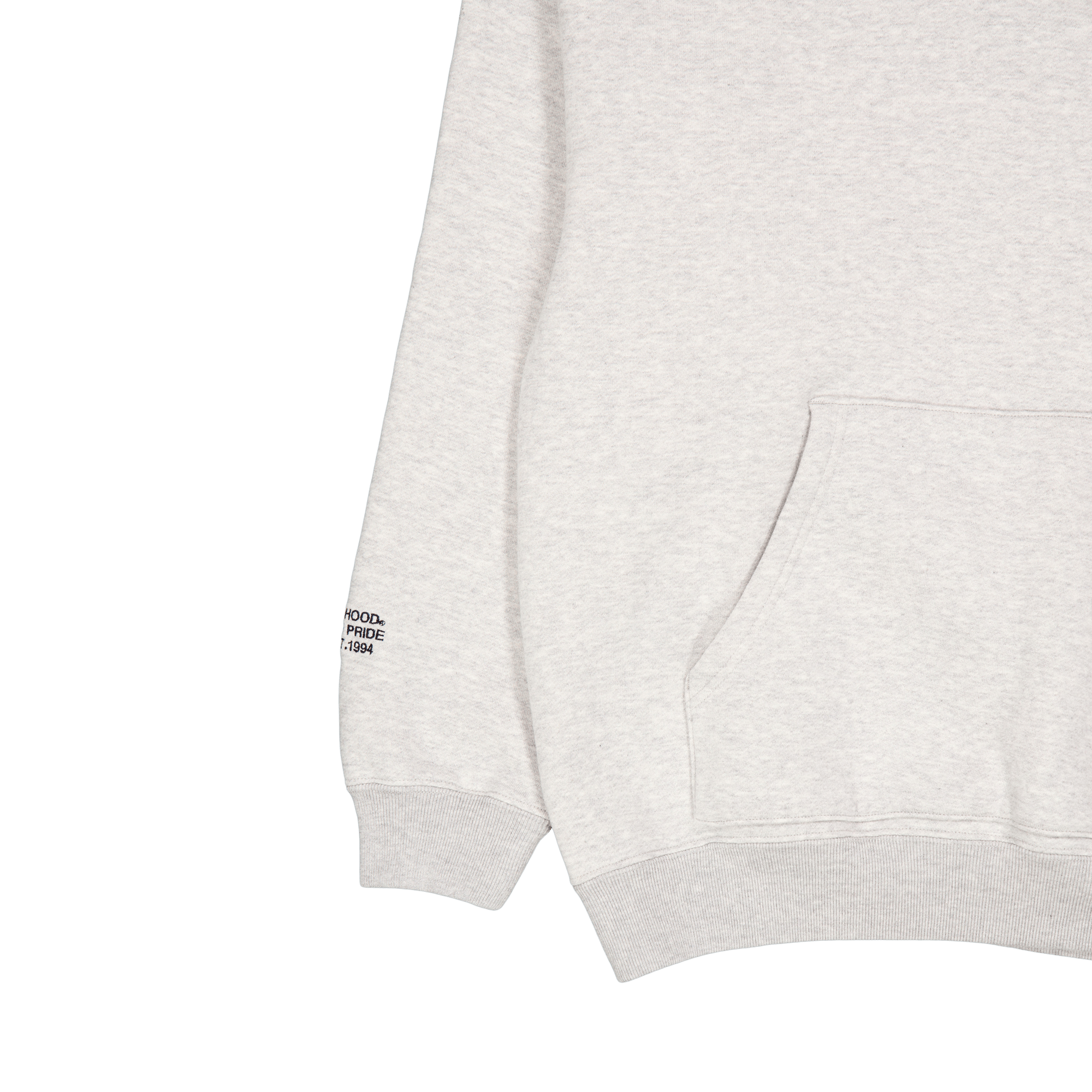 Plain Sweatparka Ls Gray - Bild 3