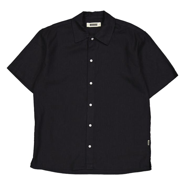 Wbbanks Linen Shirt, Male, Apparels, Tops, Black, XL