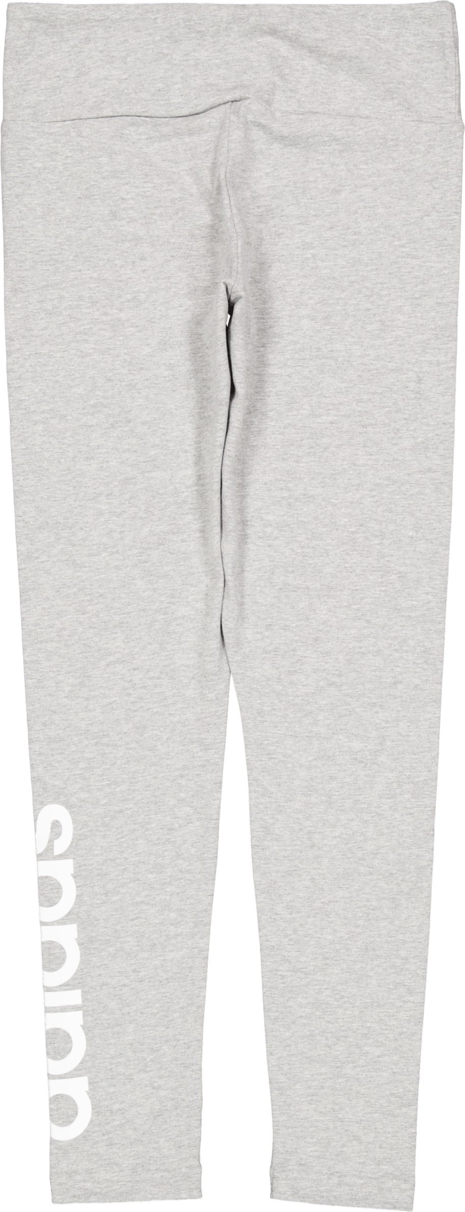 ESSENTIALS HIGH-WAISTED LOGO LEGGINGS Medium Grey Heather / White - Bild 2