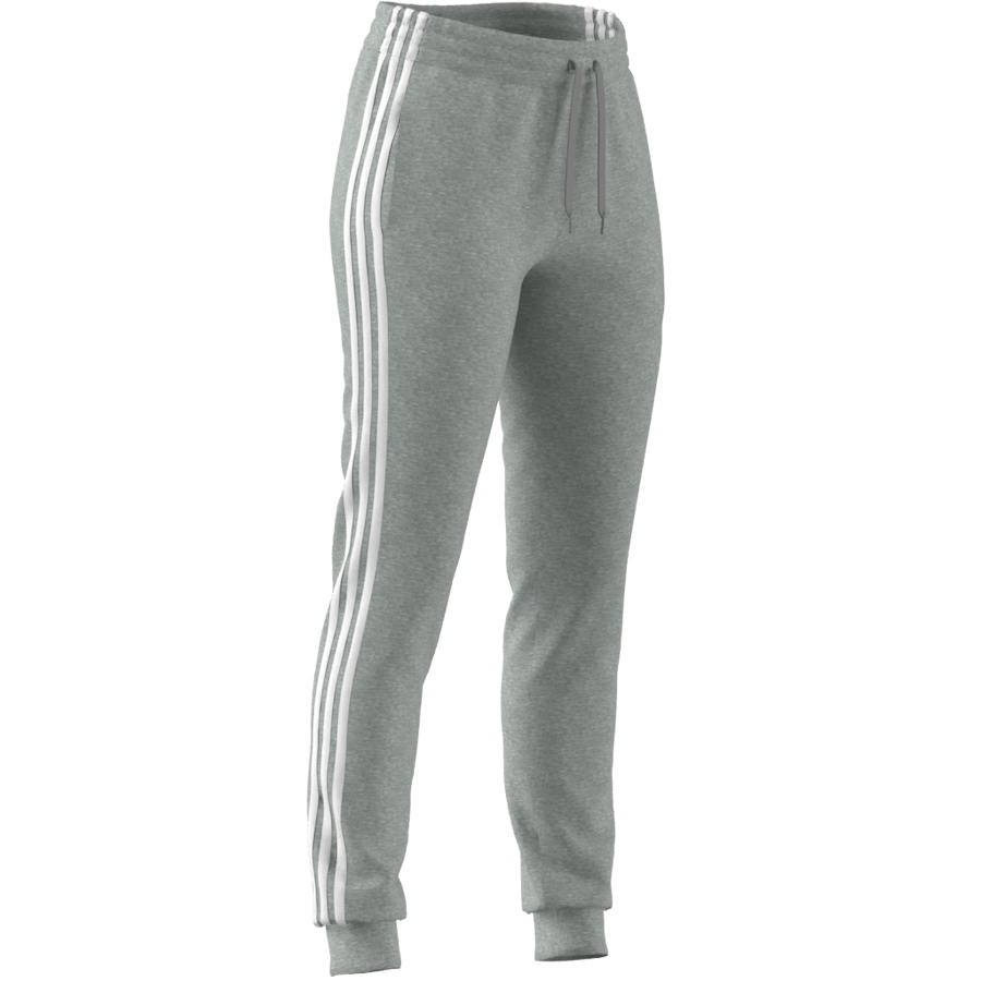 Essentials Single Jersey 3-Stripes Joggers Medium Grey Heather / White - Bild 2
