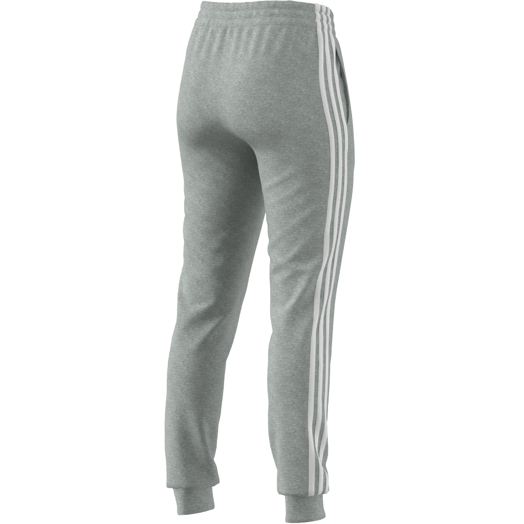 Essentials Single Jersey 3-Stripes Joggers Medium Grey Heather / White - Bild 3