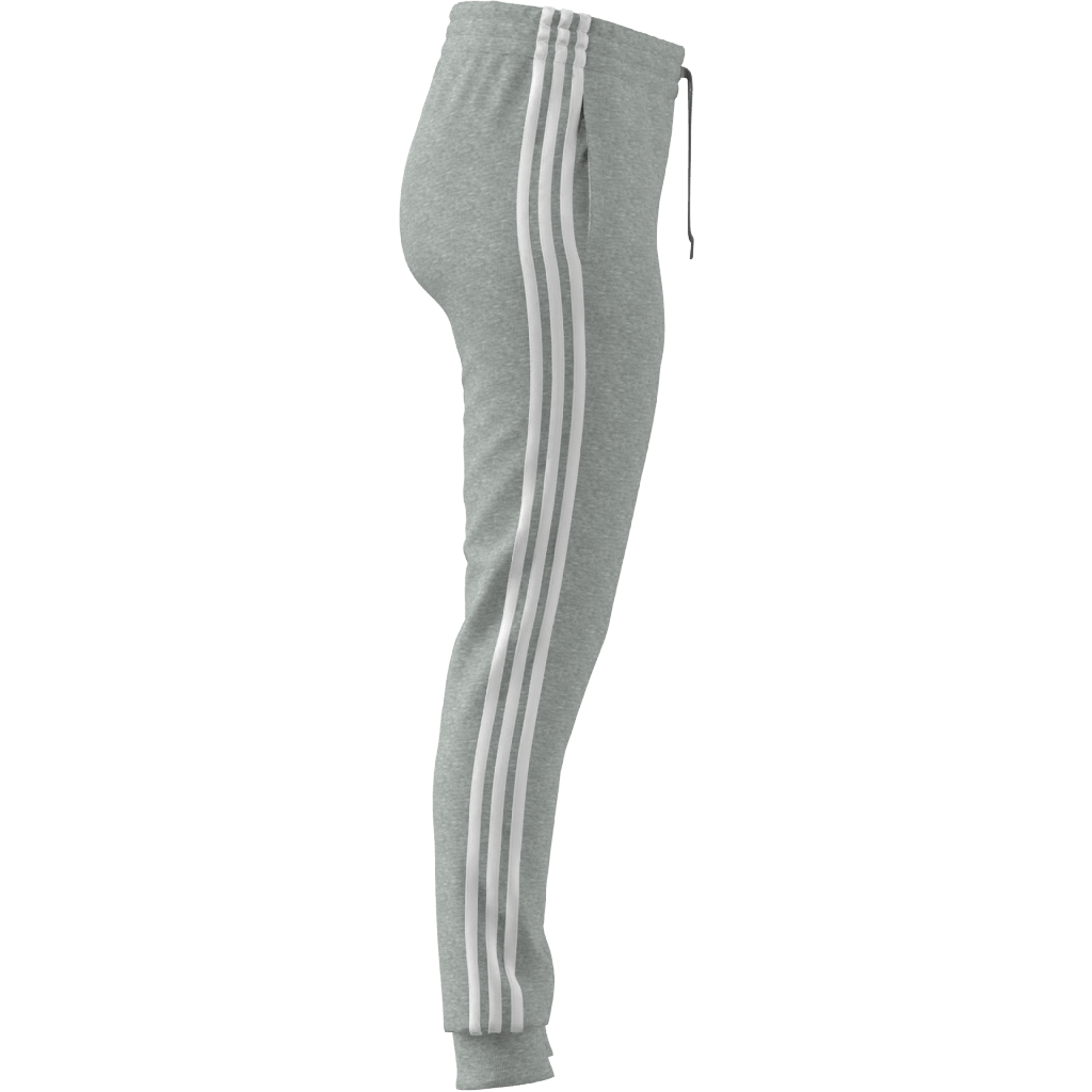 Essentials Single Jersey 3-Stripes Joggers Medium Grey Heather / White - Bild 4