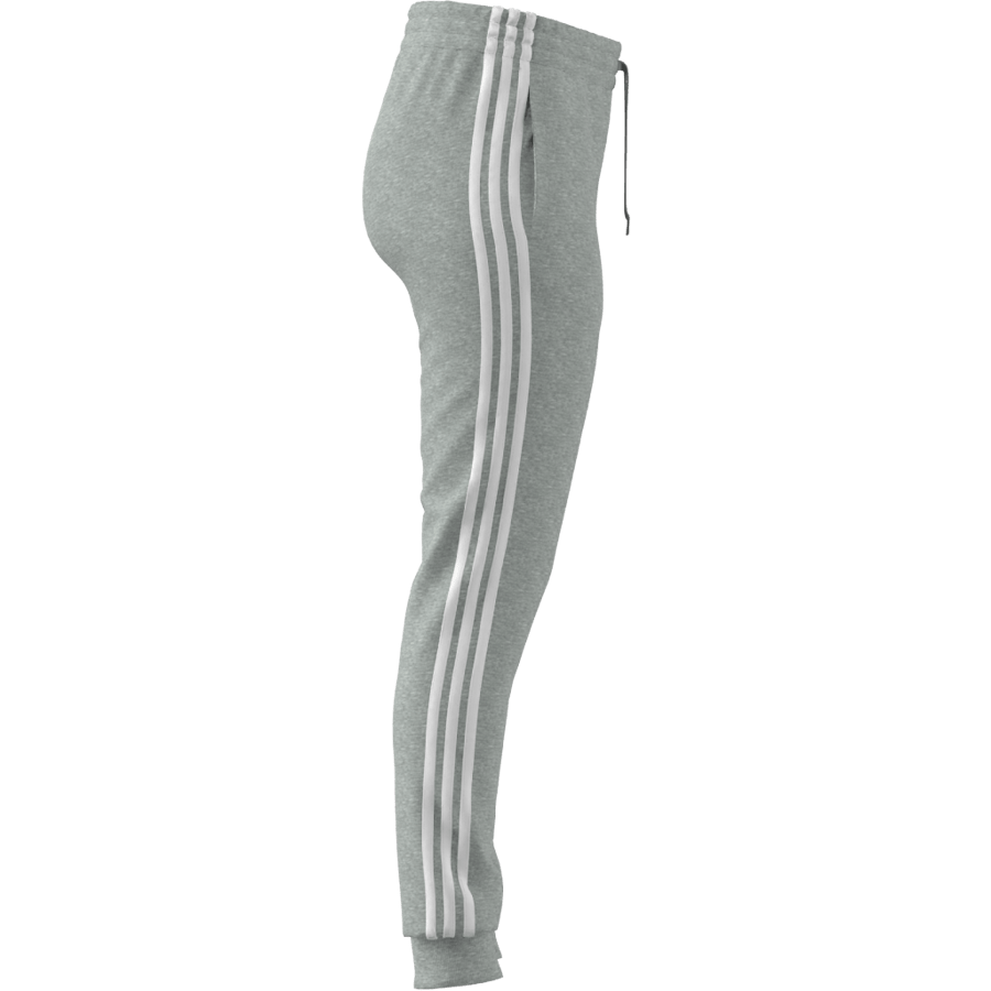 Essentials Single Jersey 3-Stripes Joggers Medium Grey Heather / White - Bild 4