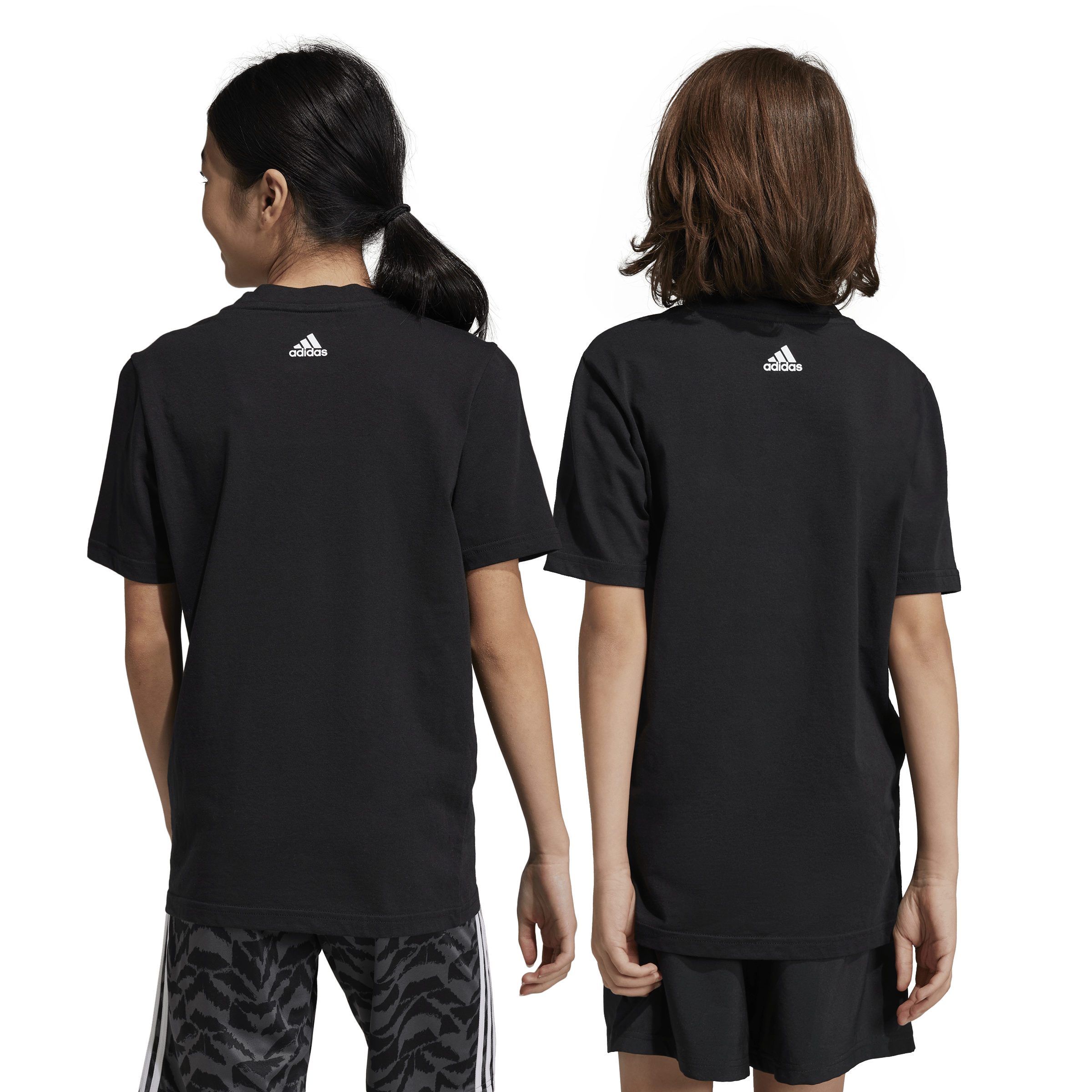 Essentials Linear Logo Cotton T-Shirt Black / White - Bild 2