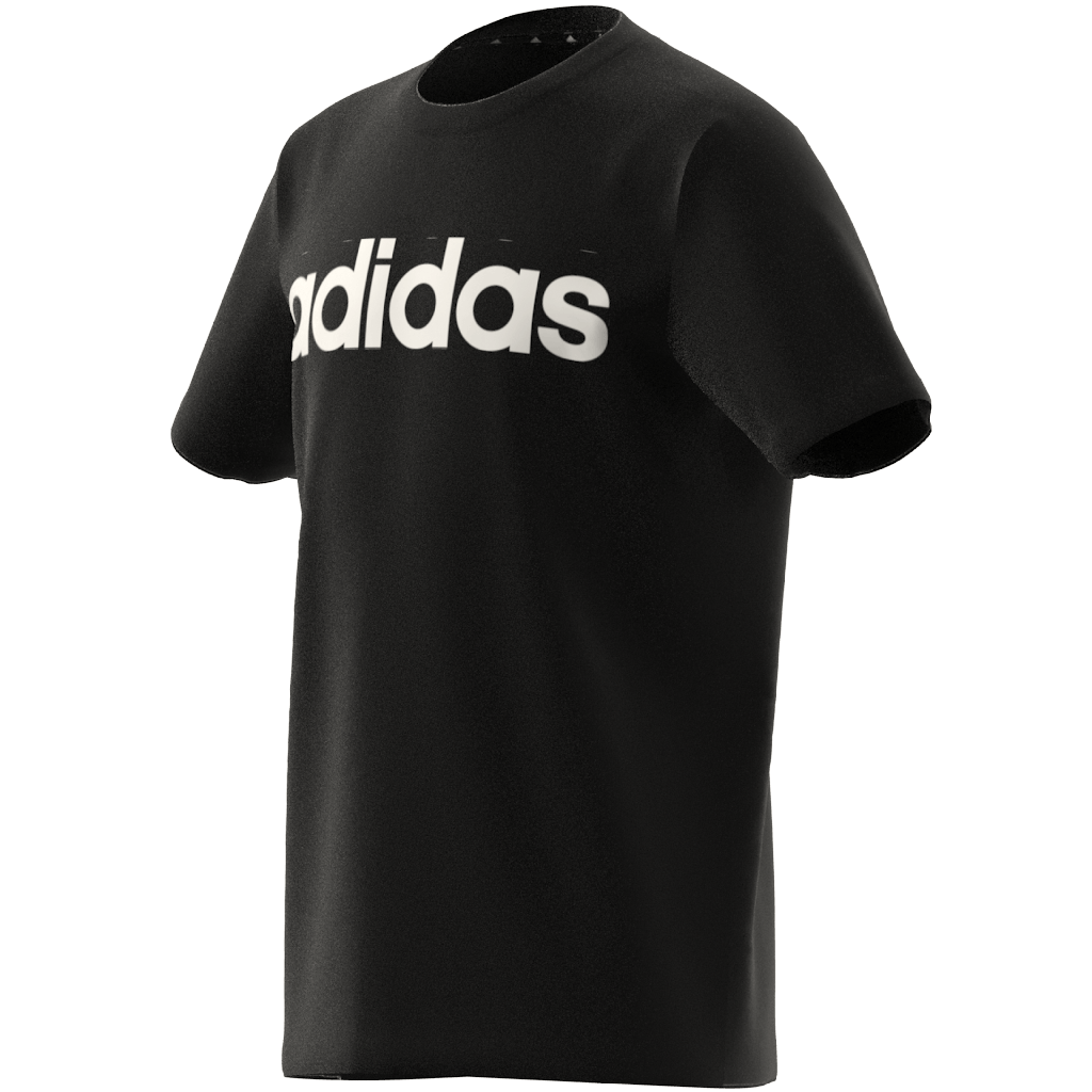 Essentials Linear Logo Cotton T-Shirt Black / White - Bild 3