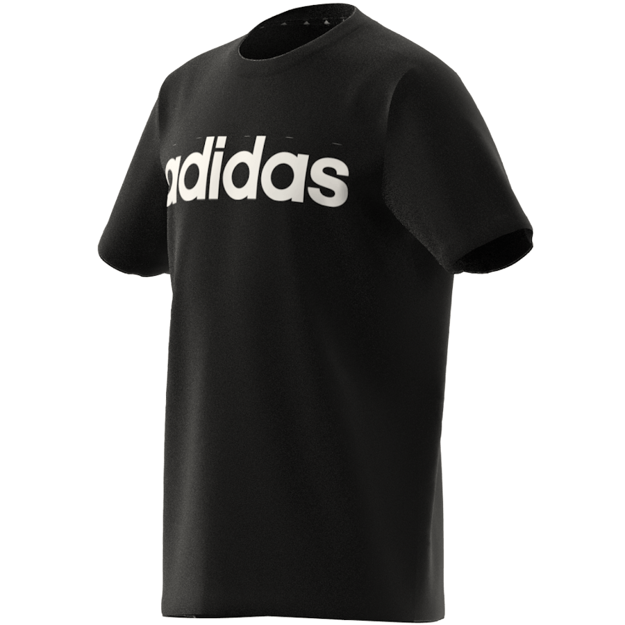 Essentials Linear Logo Cotton T-Shirt Black / White - Bild 3