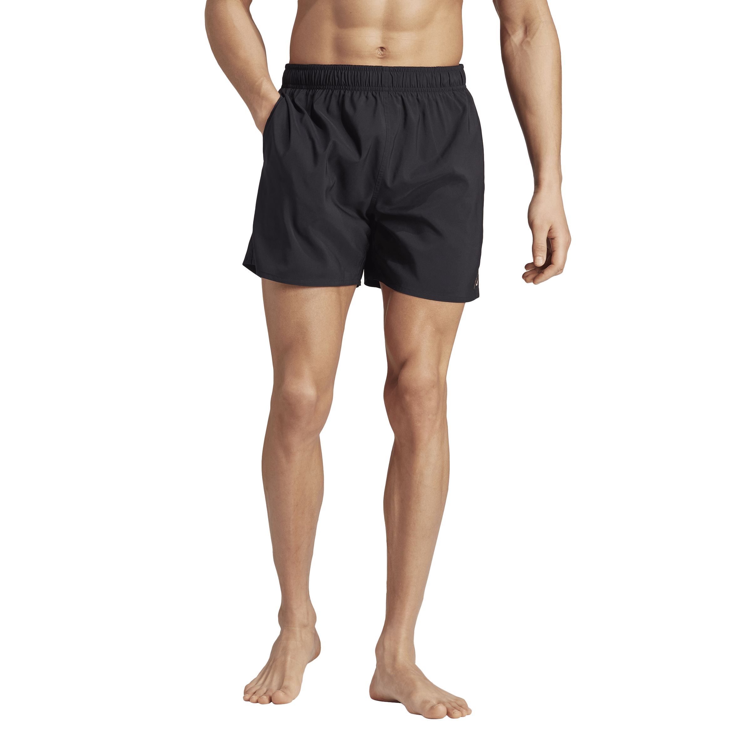 Solid CLX Short-Length Swim Shorts Black / Lucid Lemon