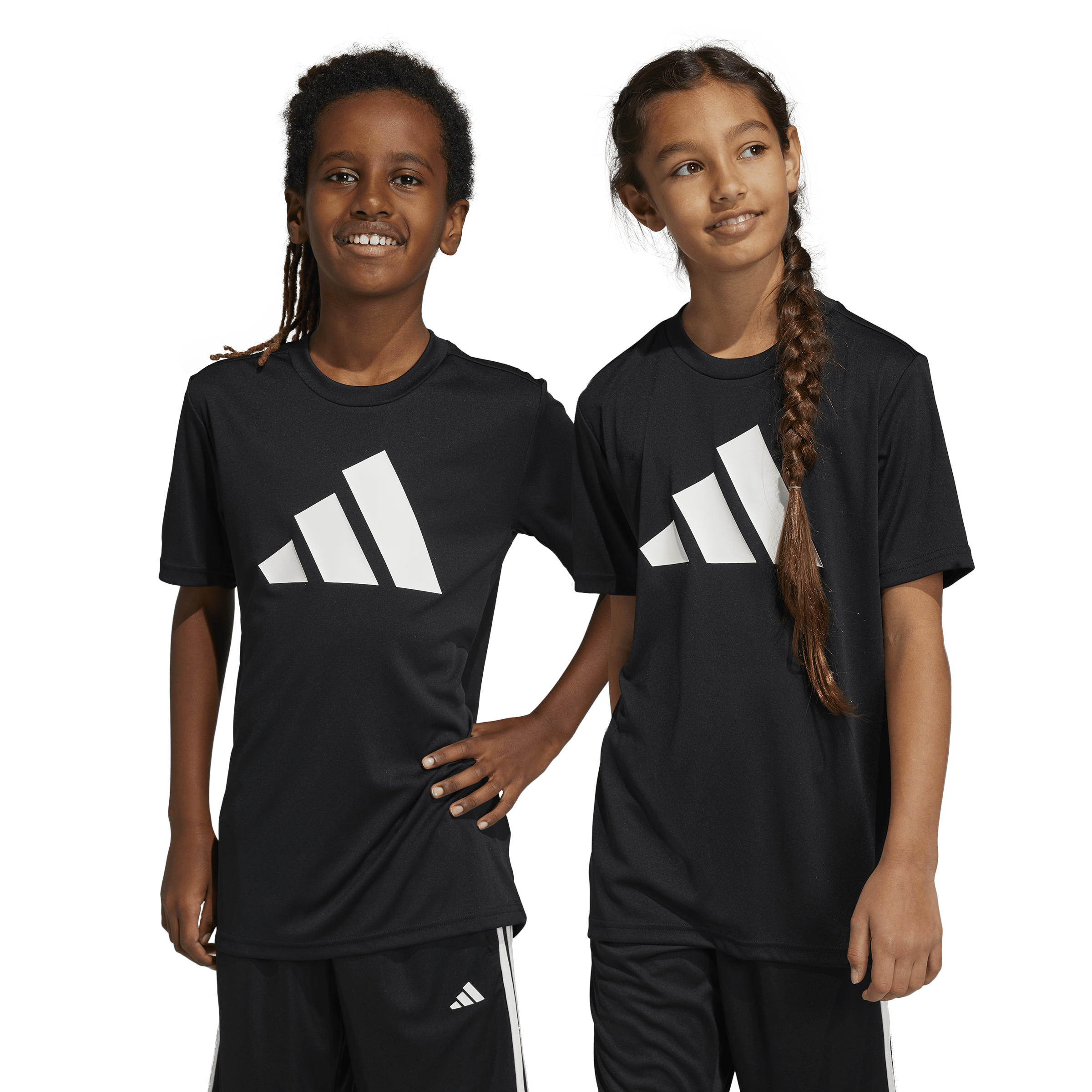 Train Essentials AEROREADY Logo Regular-Fit T-Shirt Black / White