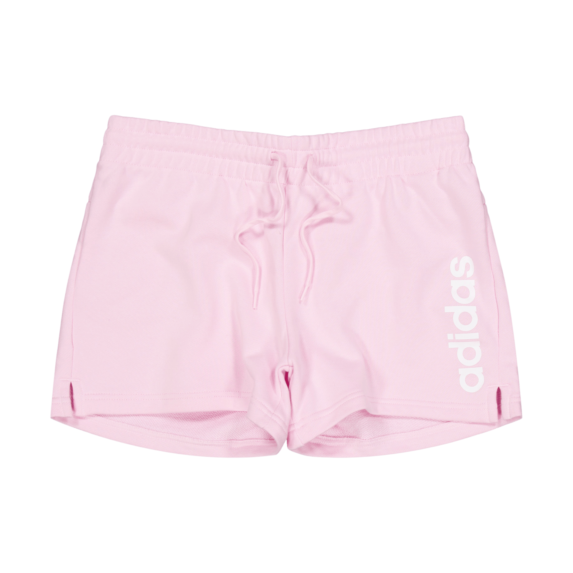 Essentials Linear French Terry Shorts Clear Pink / White, Female, Kläder, Shorts, Lila, L