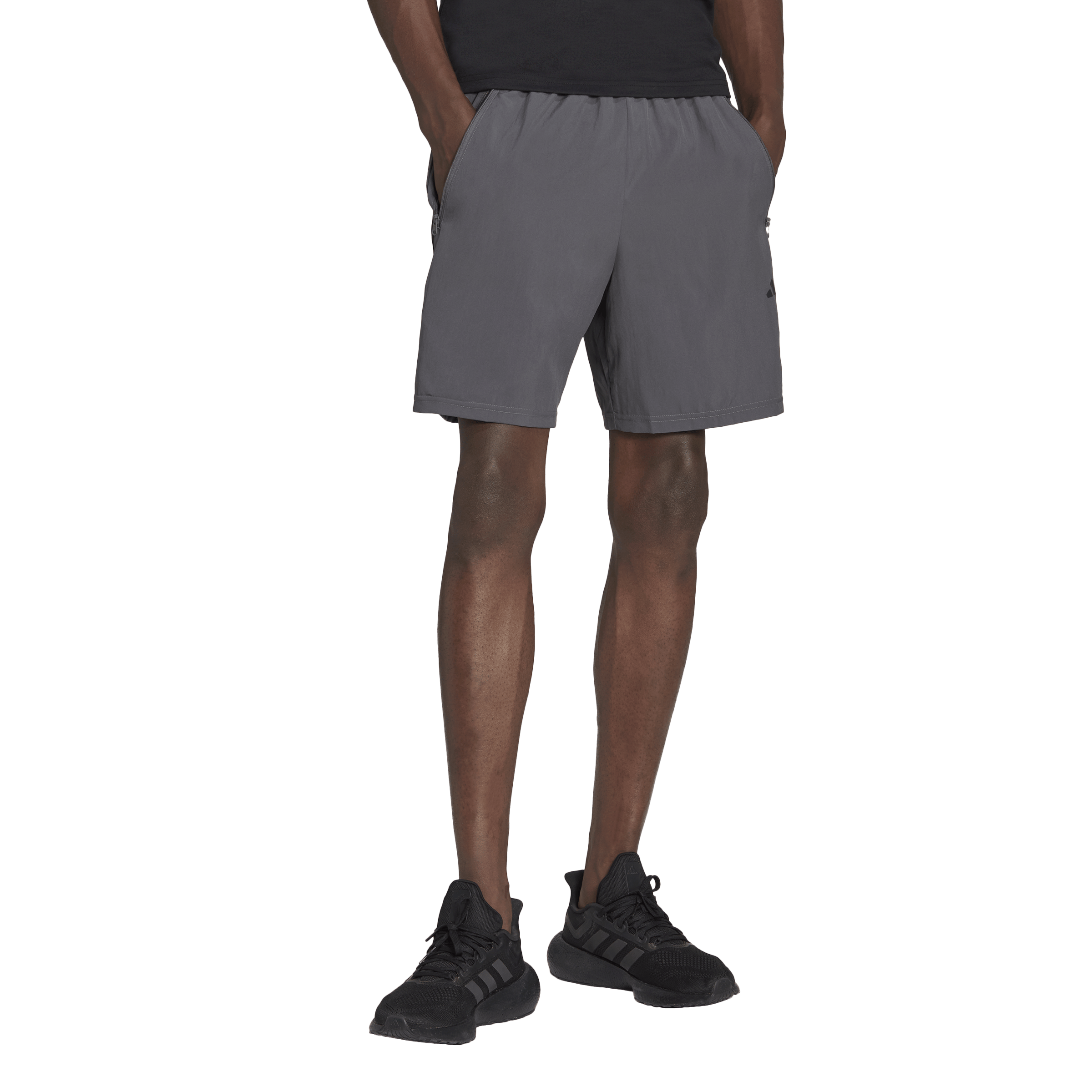 Train Essentials Woven Training Shorts Grey Five / Black, Male, Apparels, Shorts, Workout, Grey, S